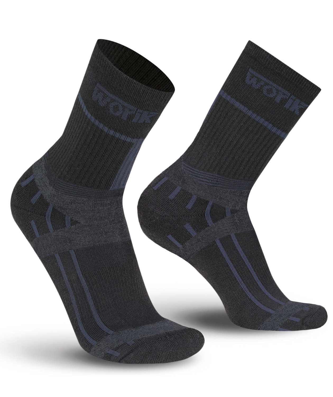 Worik Belfast strumpor med merinoull, Svart