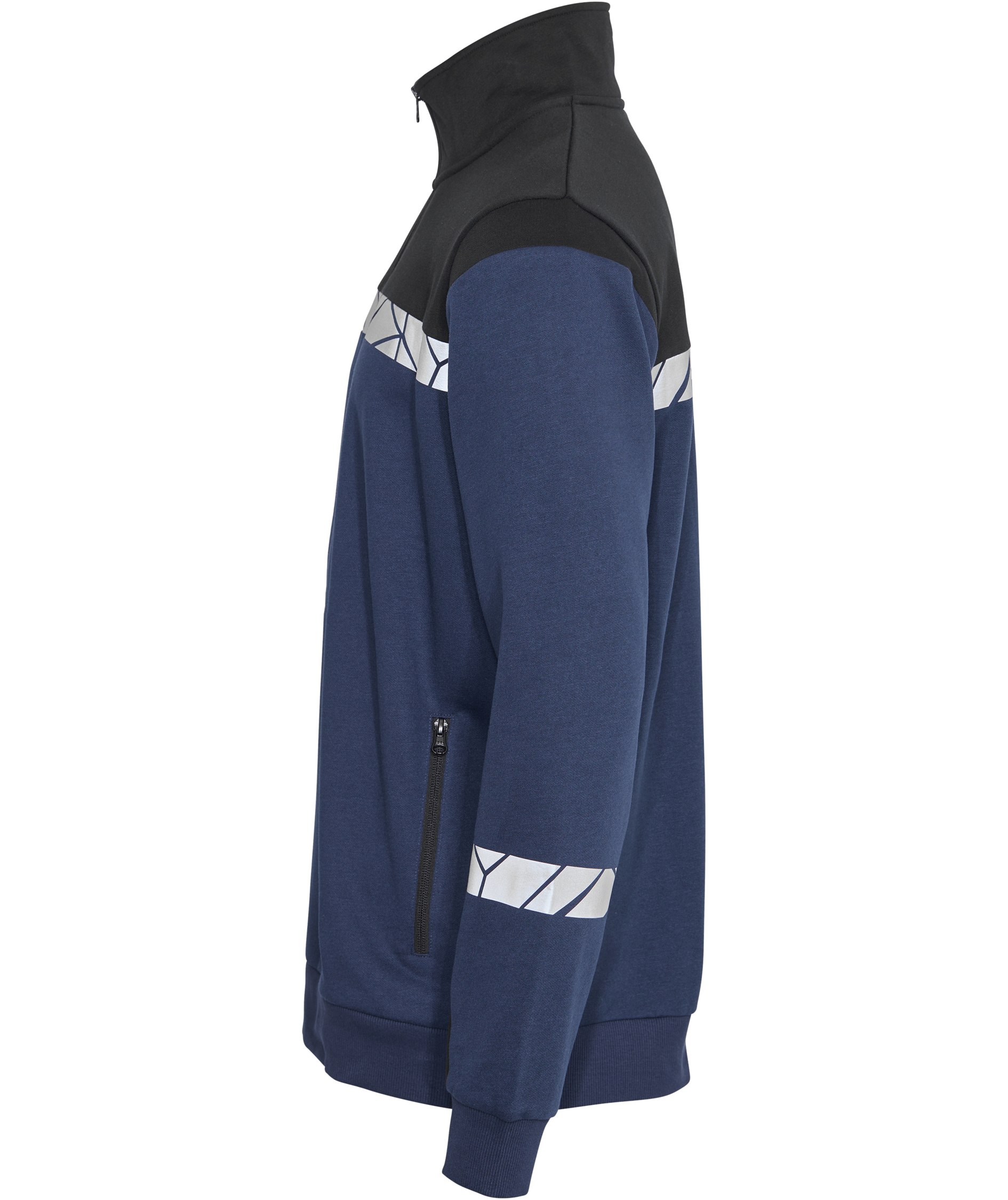 ProJob half zip sweatshirt 7102, Marine/Sort, large image number 4
