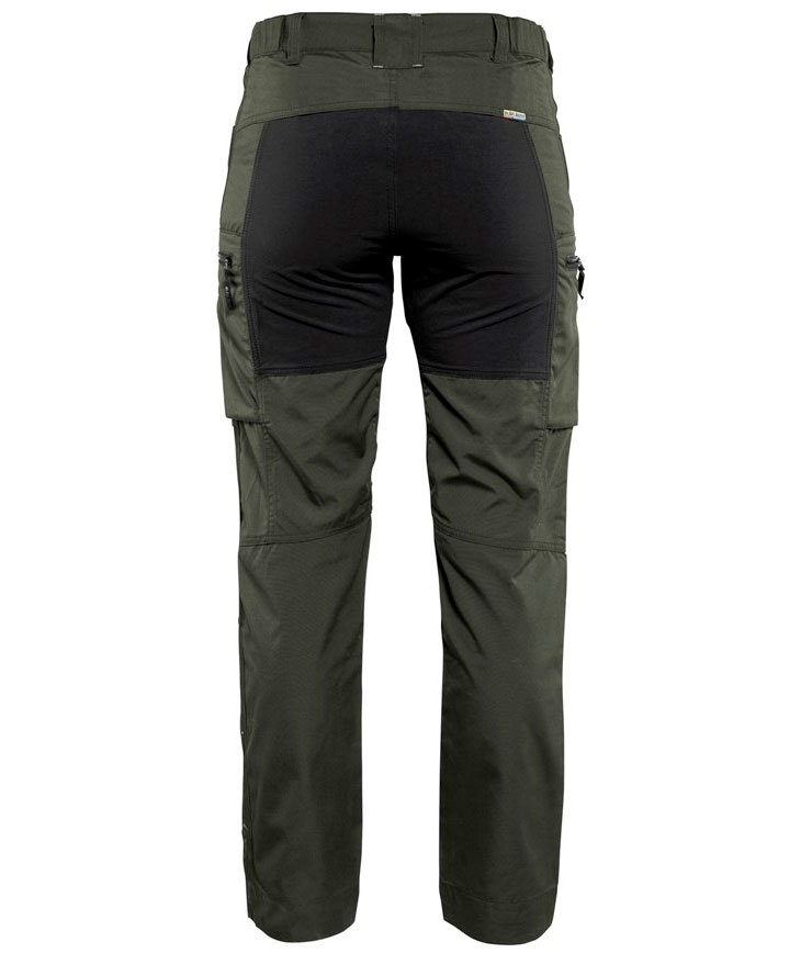 Bl&aring;kl&auml;der Unite women's service trousers, Army Green/Black, large image number 2