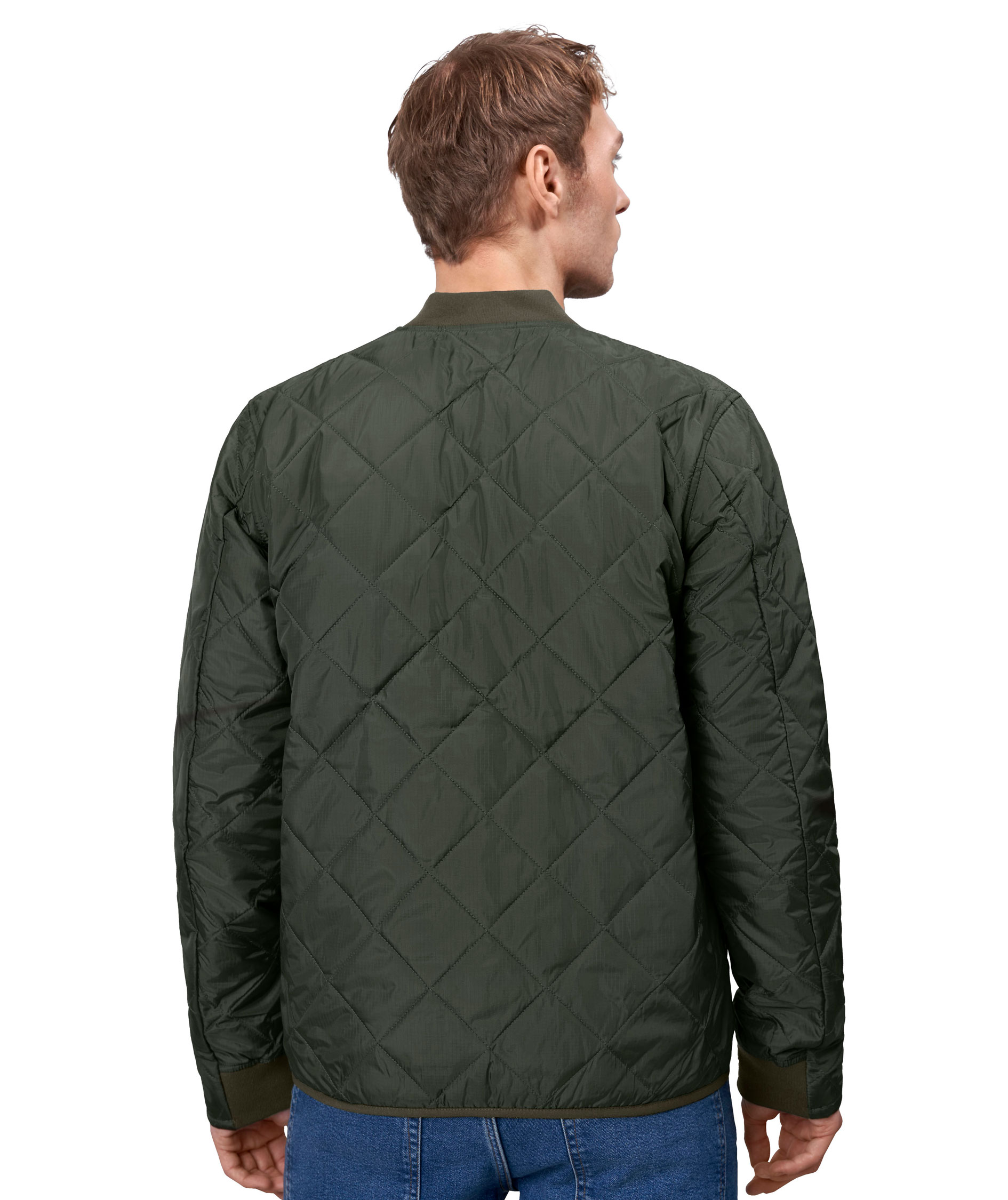 ID Allround vatteret termojakke, Olivengr&oslash;n, large image number 2