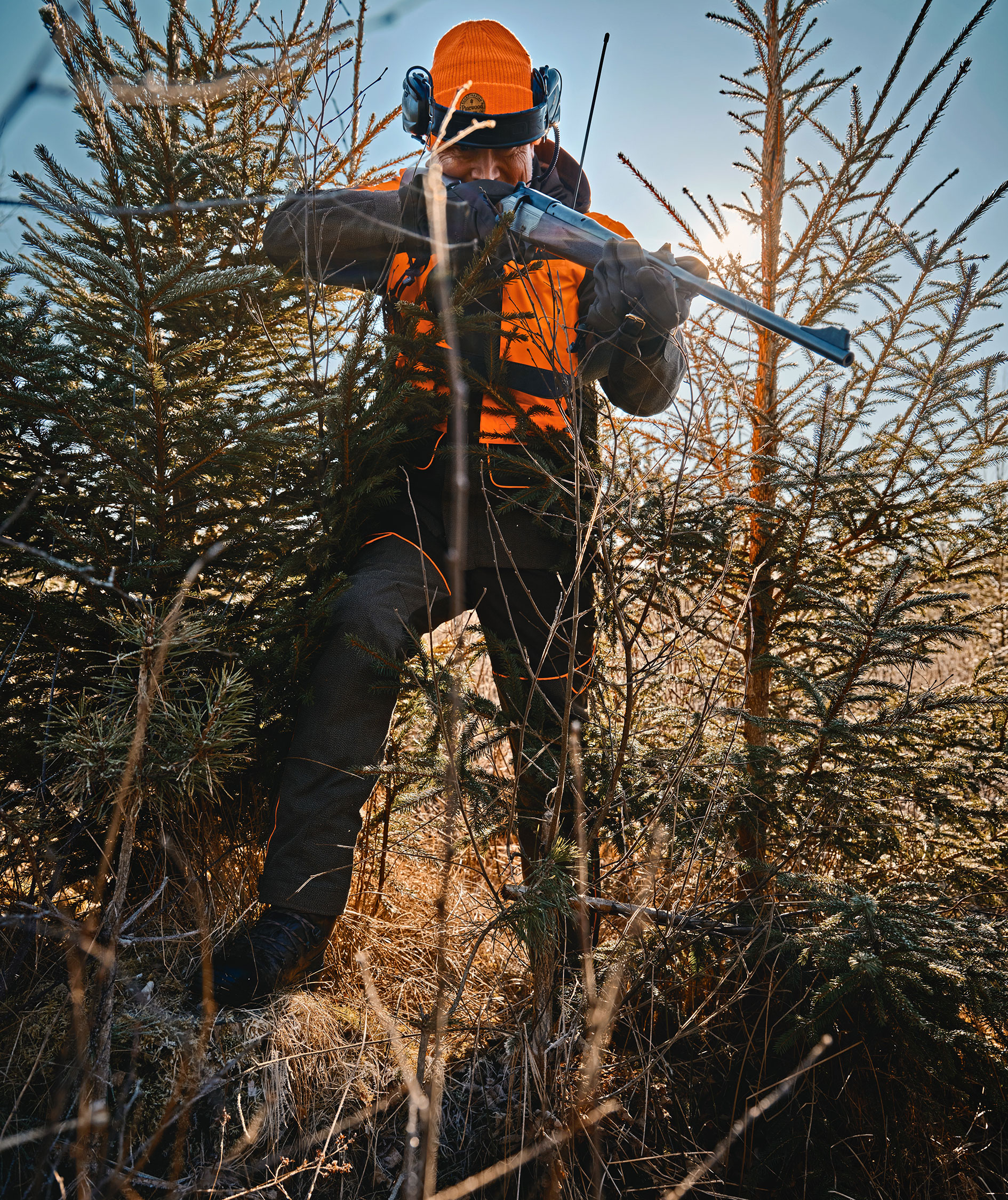 Pinewood Thorn Resistant jakke, Mosgr&oslash;n/Orange, large image number 5