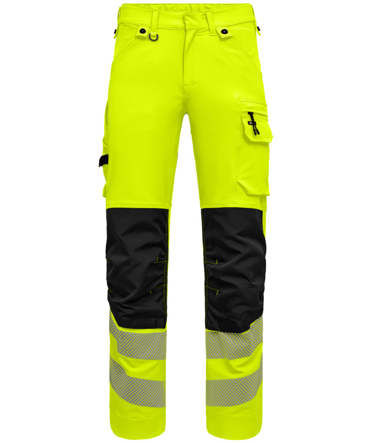 Engel Safety work trousers full stretch, Hi-vis Yellow/Black, Hi-vis Yellow/Black, swatch