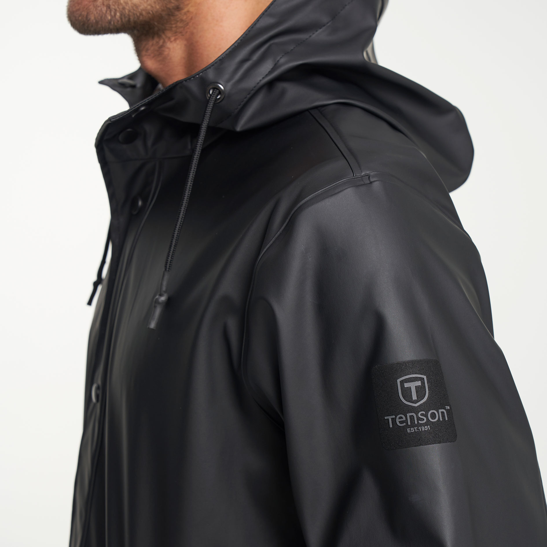 Tenson Apelviken rain jacket, Black, large image number 6