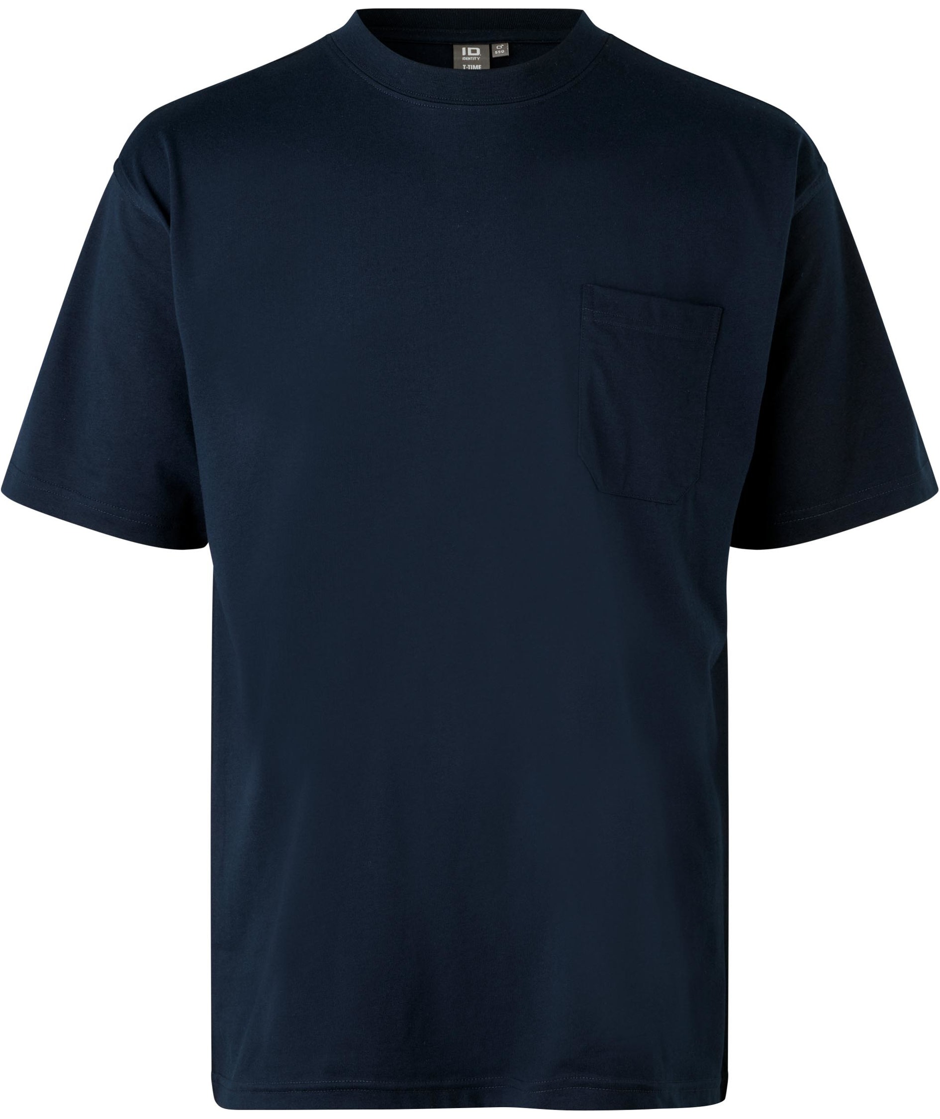 ID T-Time T-shirt med brystlomme, Marine, large image number 0