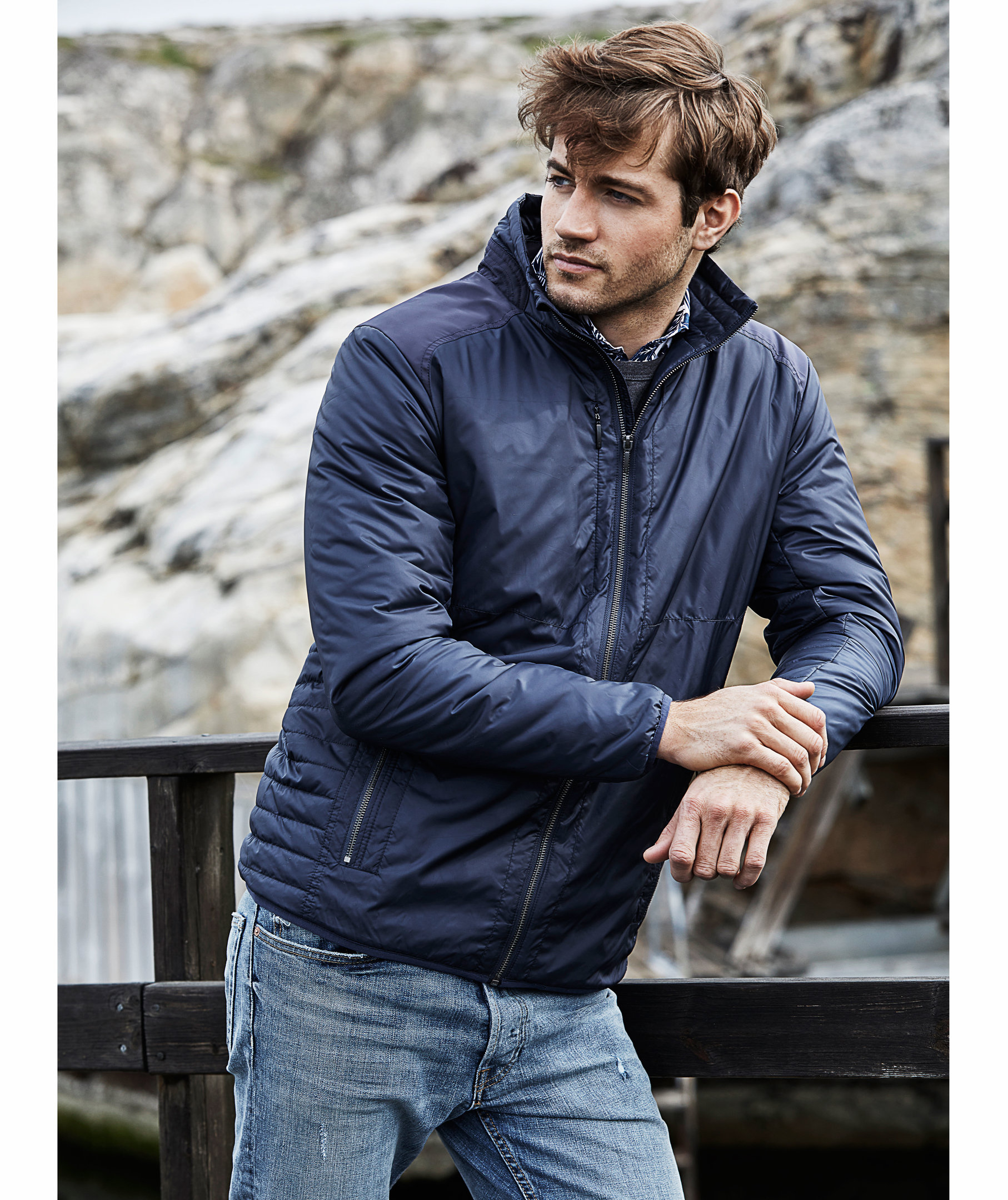 Tee Jays Newport jacket, Navy, large image number 3