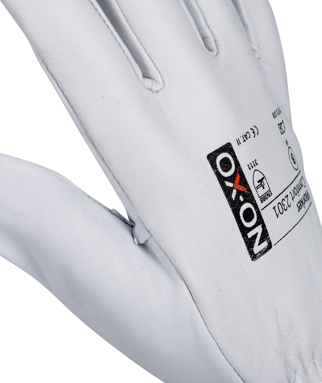 OX-ON Worker Comfort 2301 work gloves, White, large image number 2