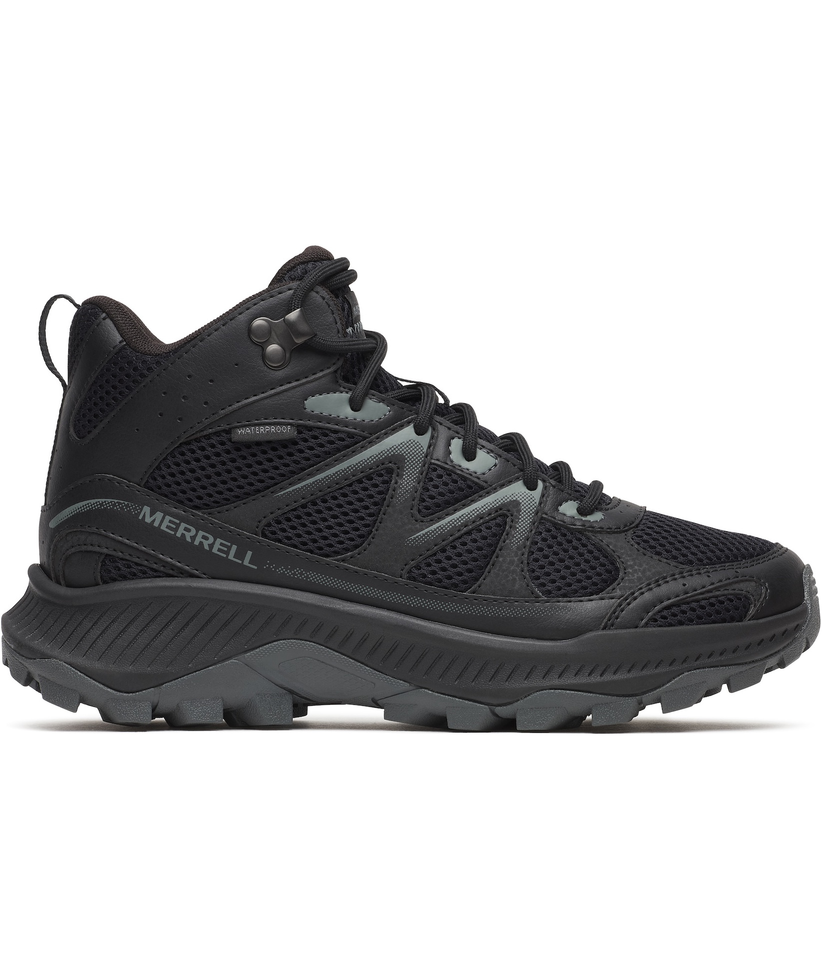 Merrell Tempo EXP MID WP damen Wanderstiefeletten, Black/Alloy