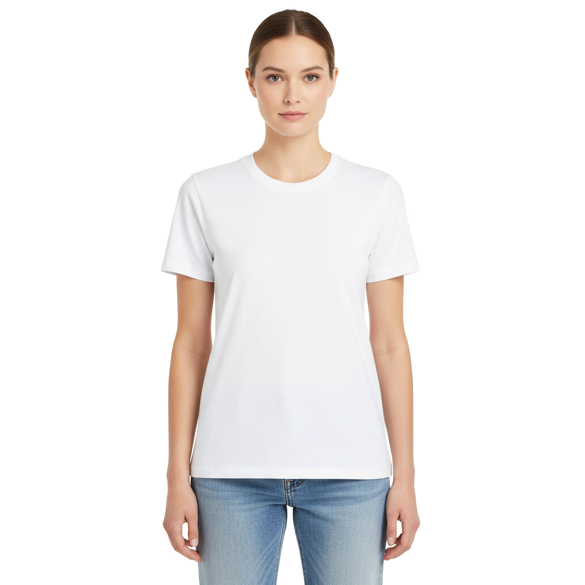 Westborn Basic Damen T-Shirt, White