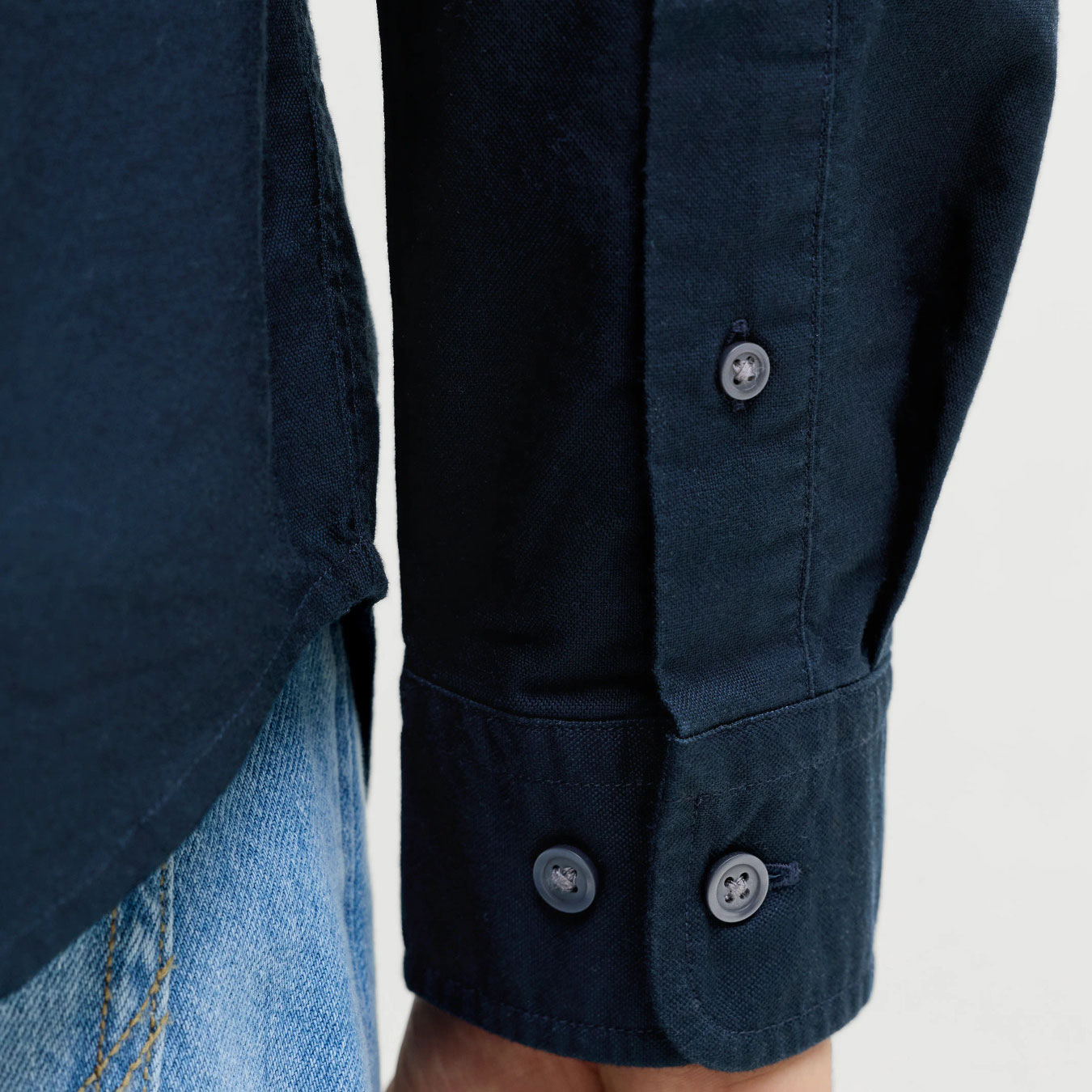 Jack & Jones Plus JJEHARVEY Hemd, Sky Captain, large image number 2