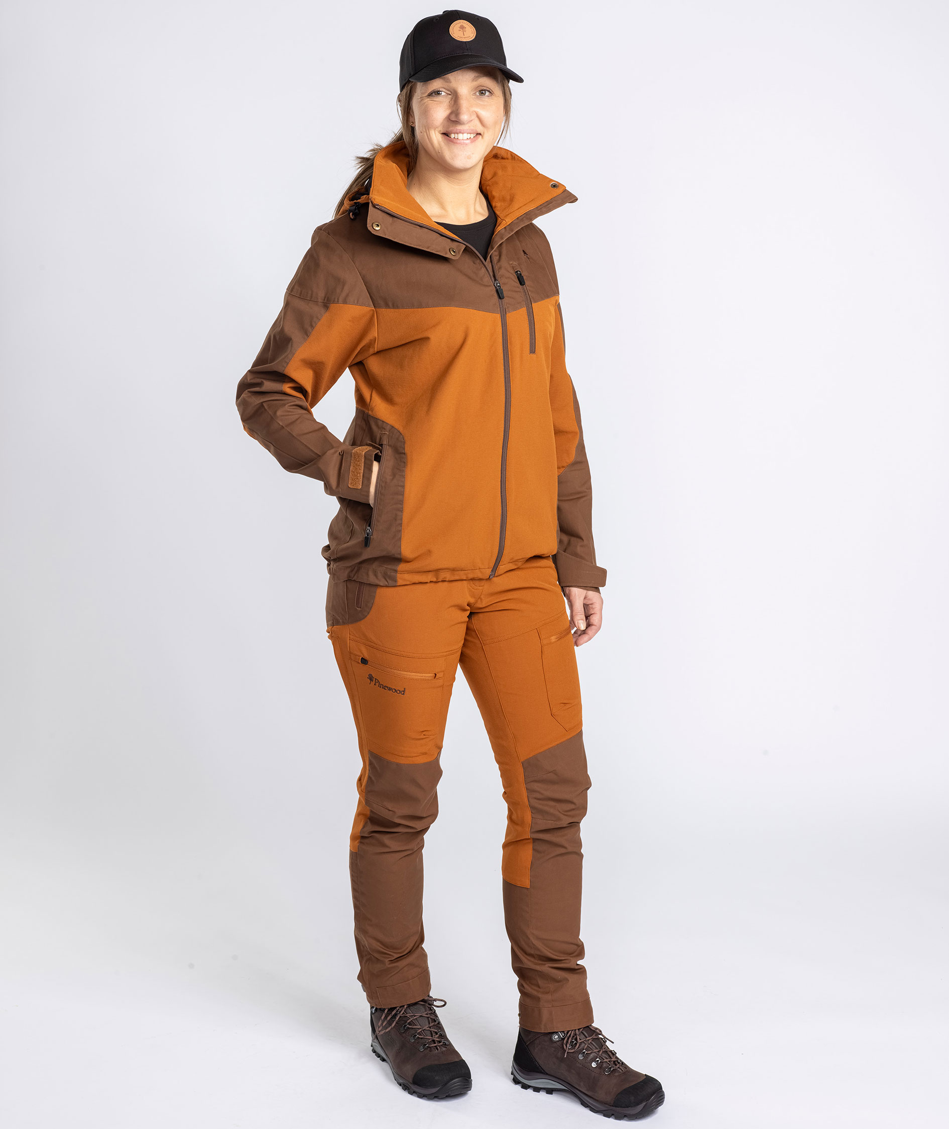 Pinewood Finnveden Hybrid damebukser, Fudge/Nougat, large image number 4