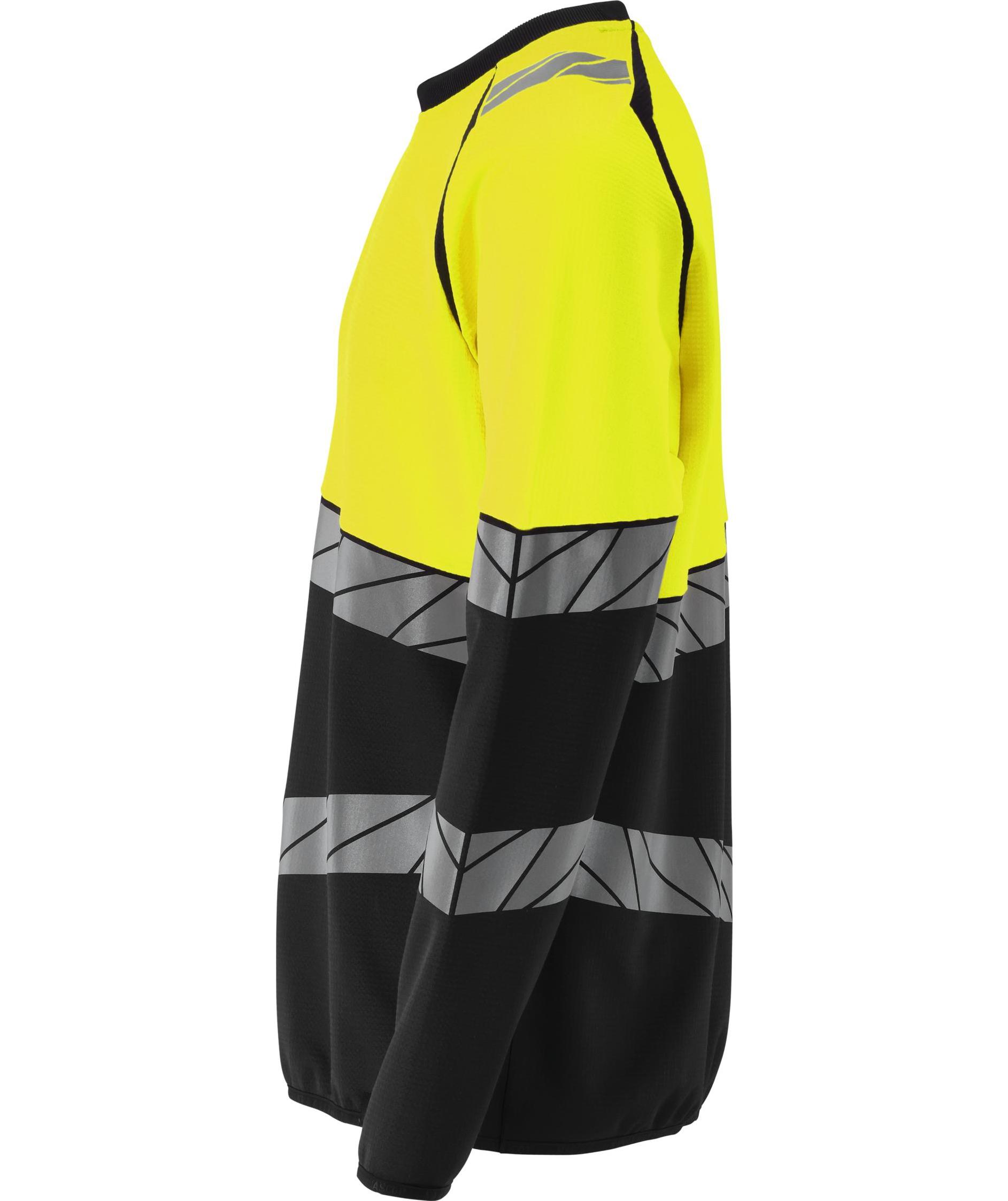 Mascot Accelerate Safe sweatshirt, Black/Hi-Vis Yellow, large image number 3