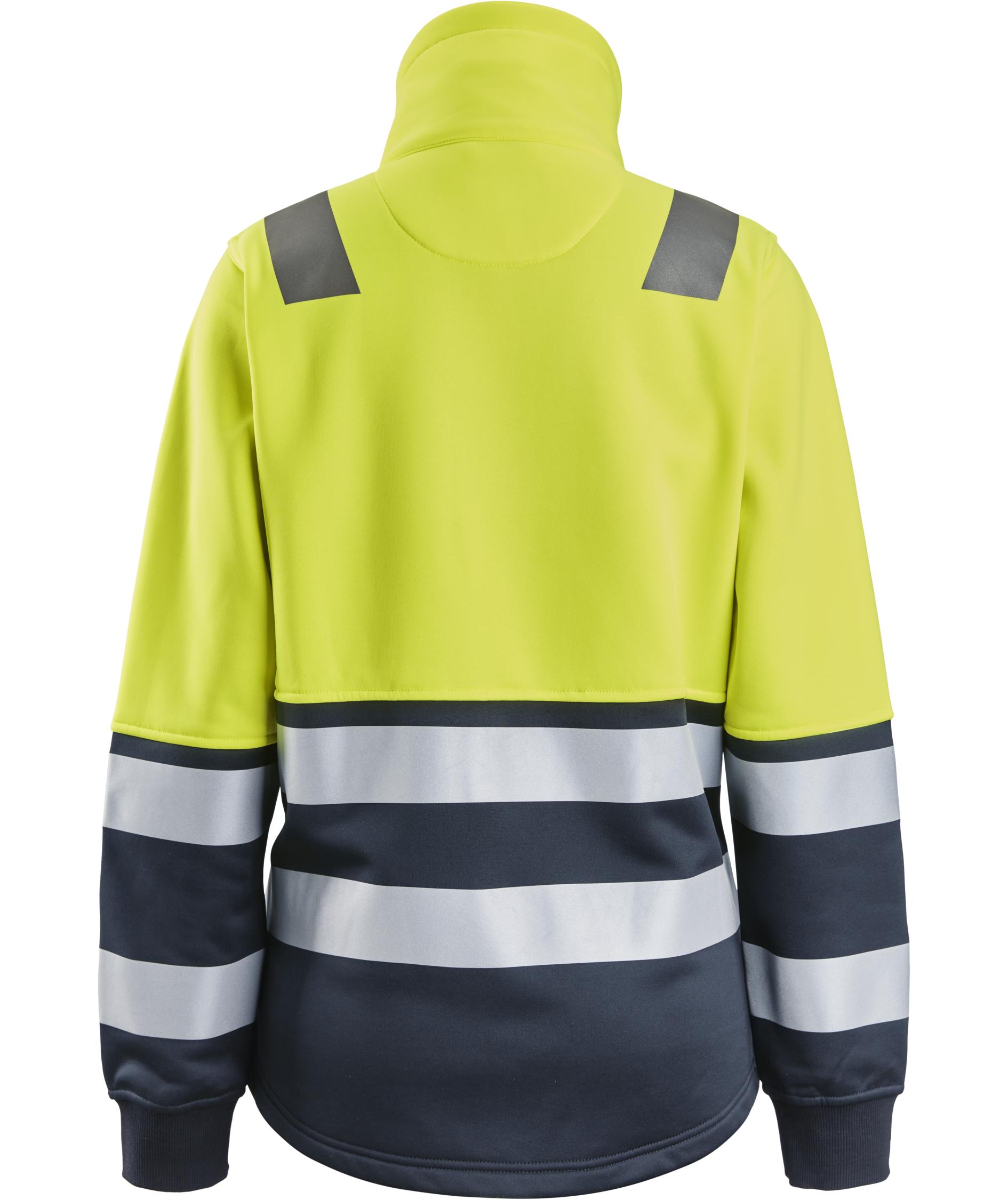 Snickers women's sweat jacket 8073, Hi-Vis Yellow/Navy, large image number 1