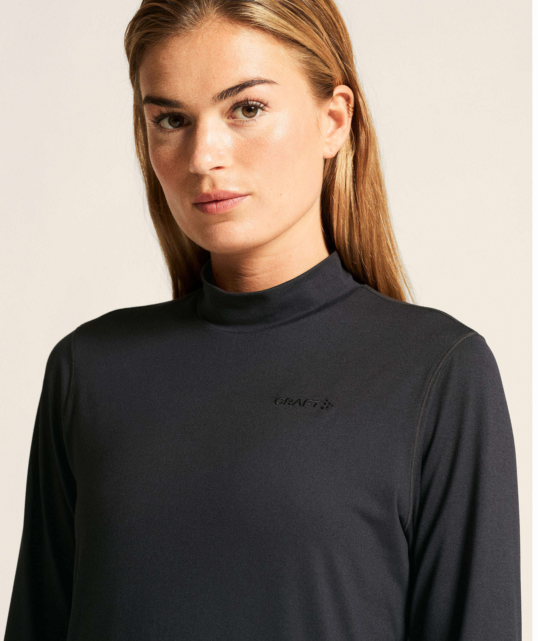 Craft Flow women's baselayer sweater, Black/Melange, large image number 3