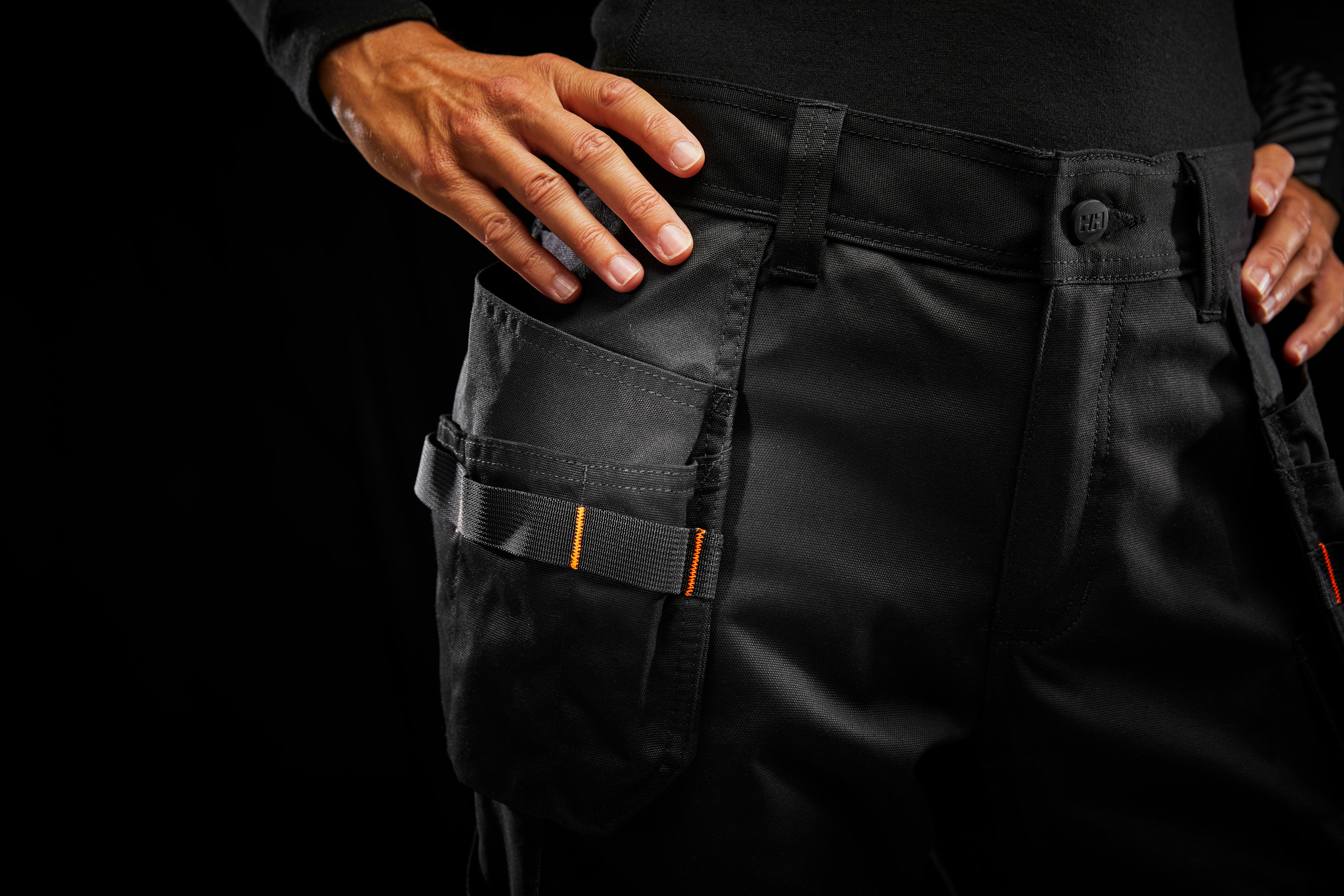 Helly Hansen Luna dame h&aring;ndverkerbukse, Svart, large image number 4