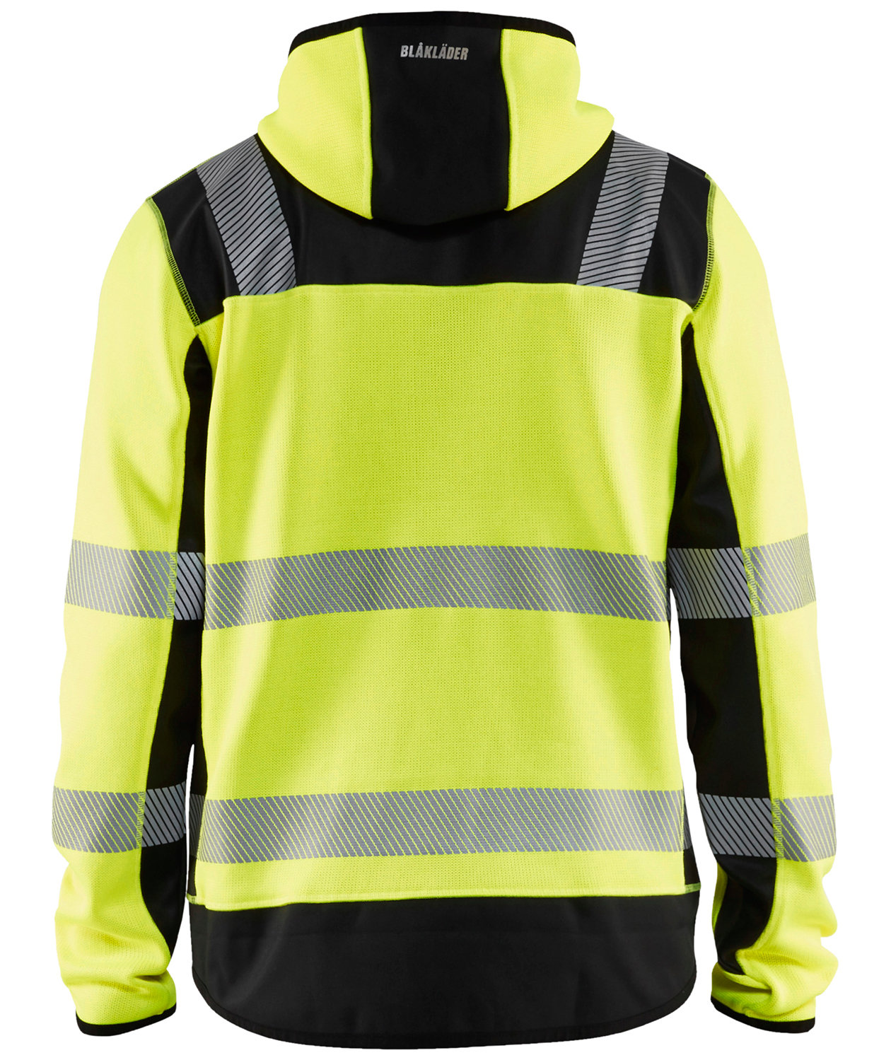 Bl&aring;kl&auml;der strikket softshelljakke, Hi-vis Gul/Svart