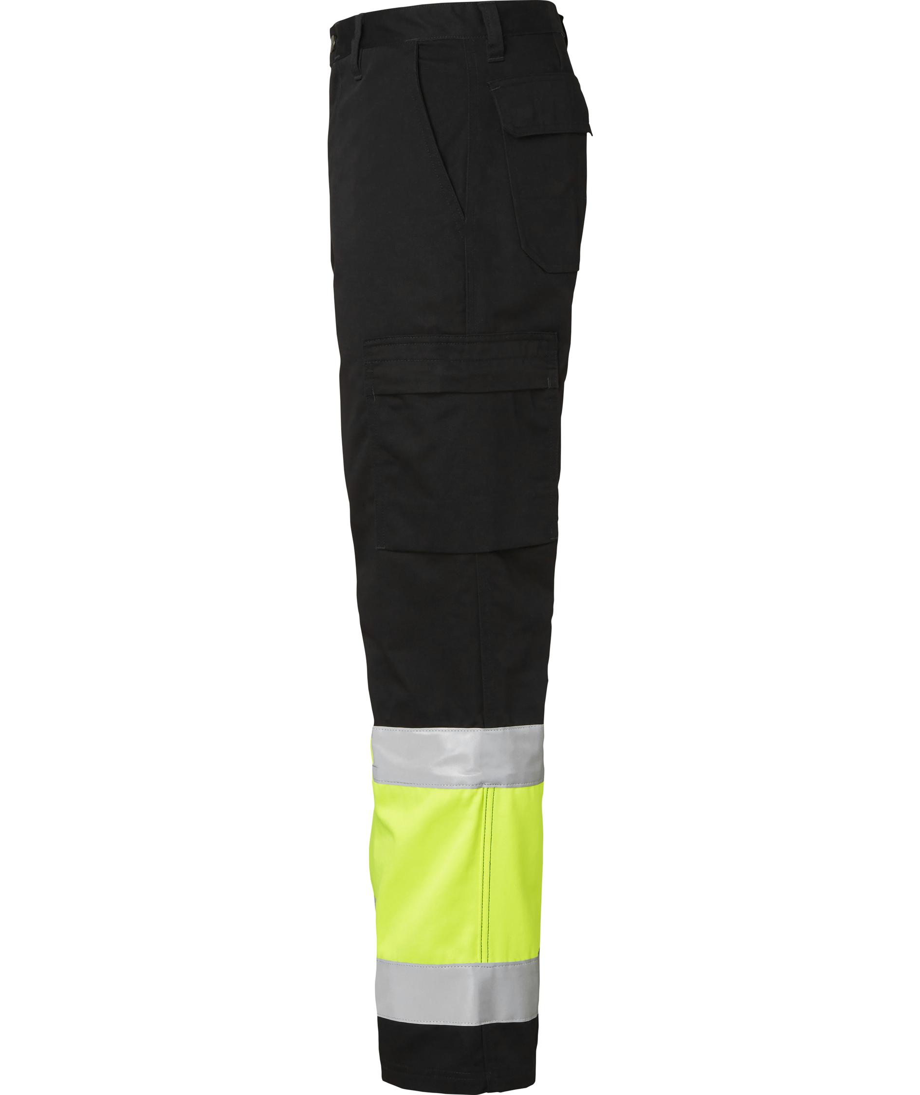 Top Swede servicebyxa 2070, Svart/Varselgul, large image number 3