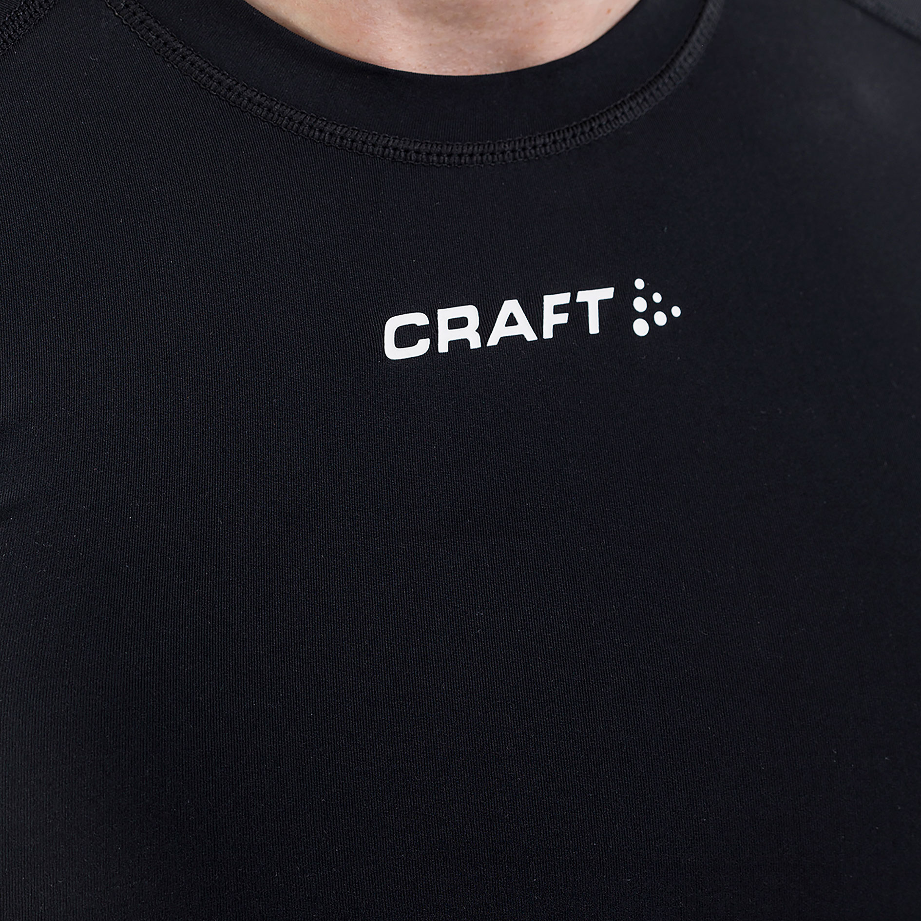 Craft Pro Control Compression lang&aelig;rmet T-shirt, Black, large image number 3