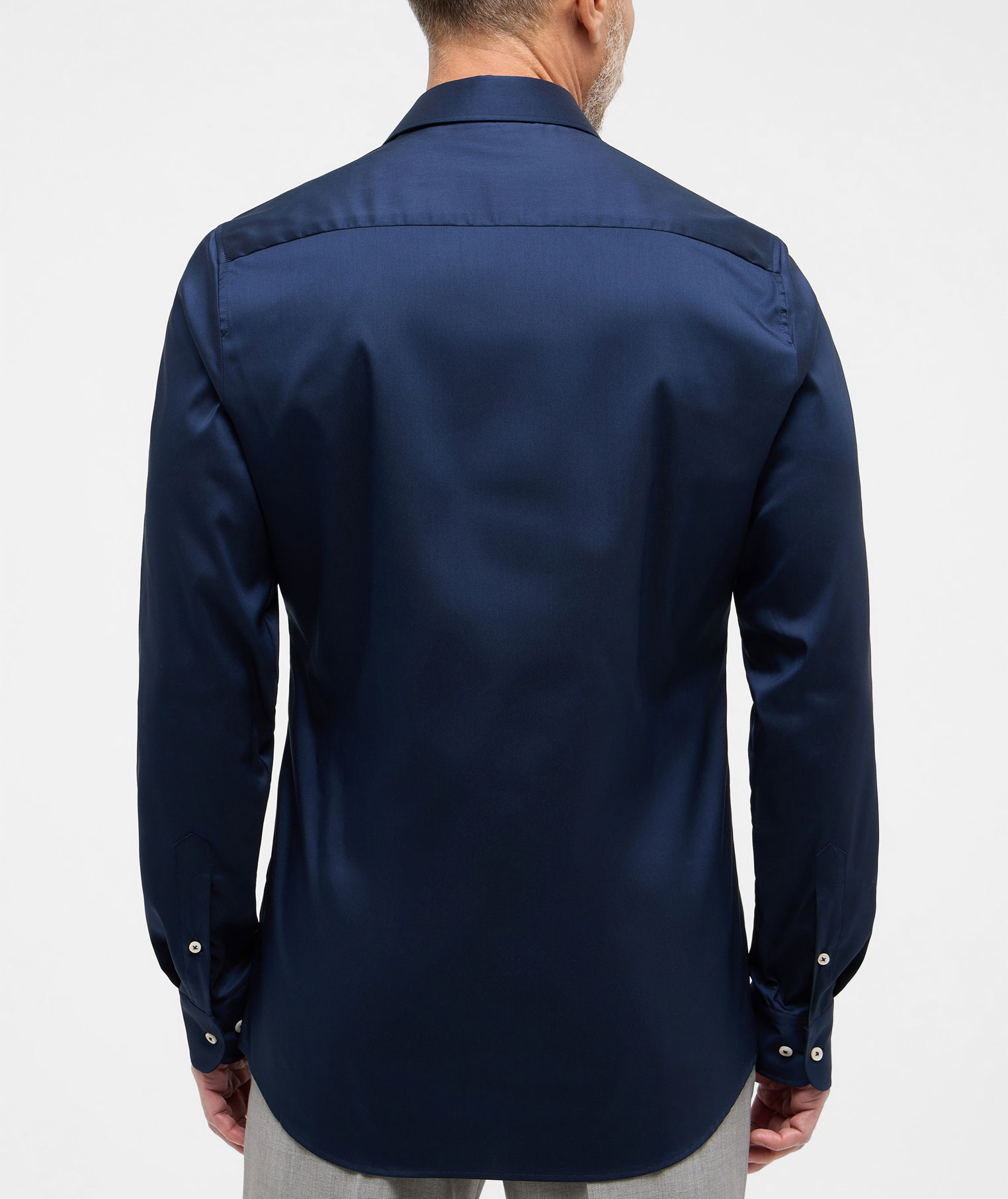 Eterna Performance Slim Fit skjorte, Navy, large image number 2