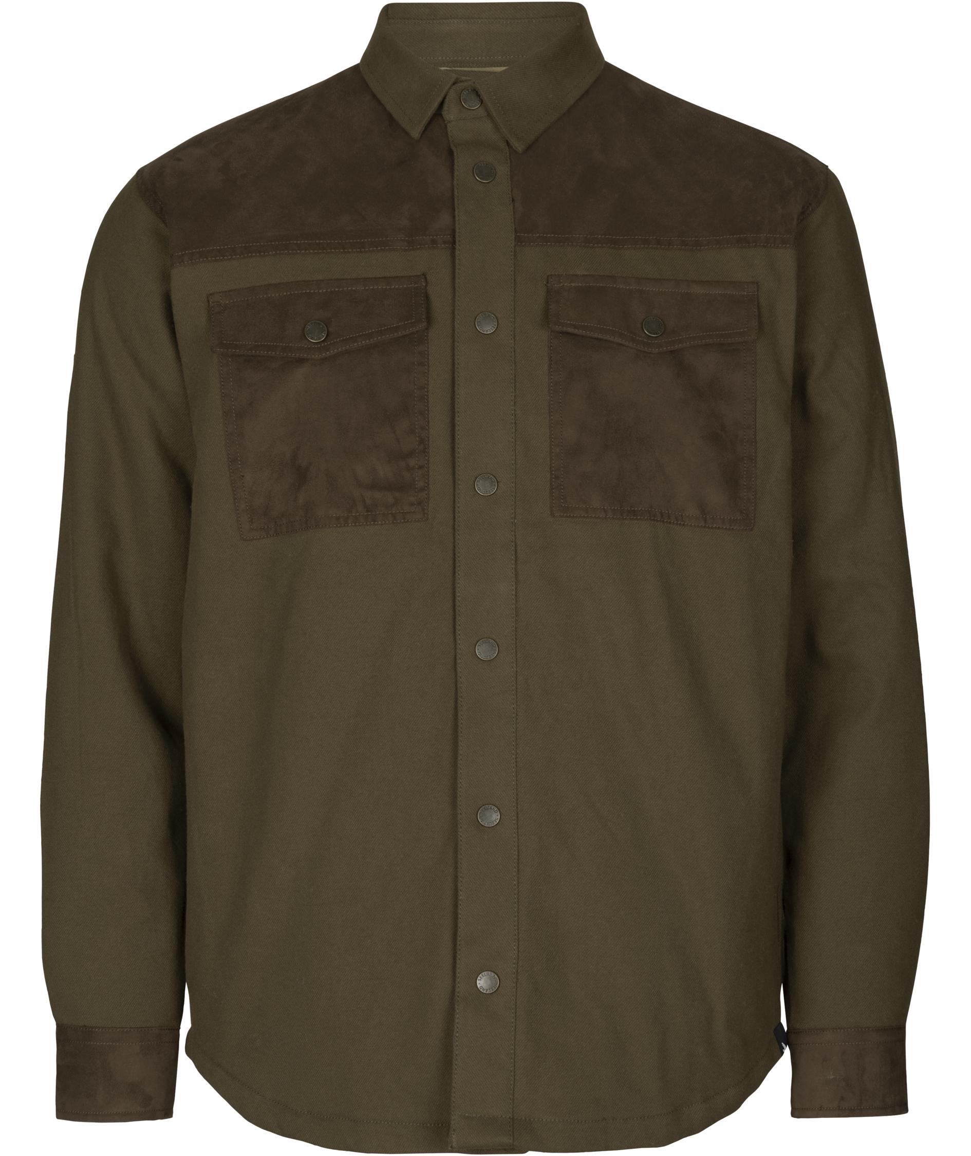 Seeland Vancouver Flanell Overshirt, Pine green