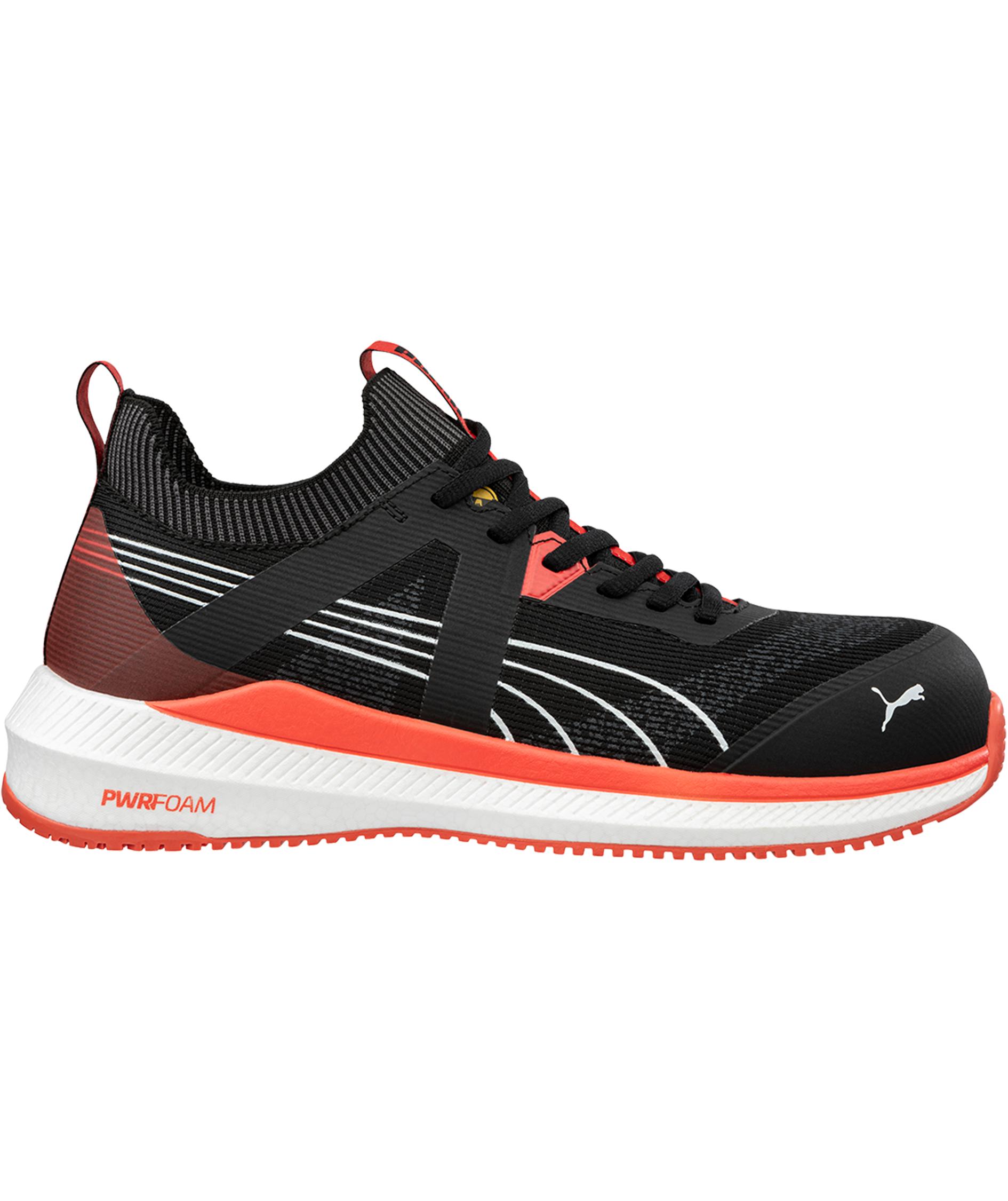 Puma Turbo sikkerhedssko S1PS, Black/Red