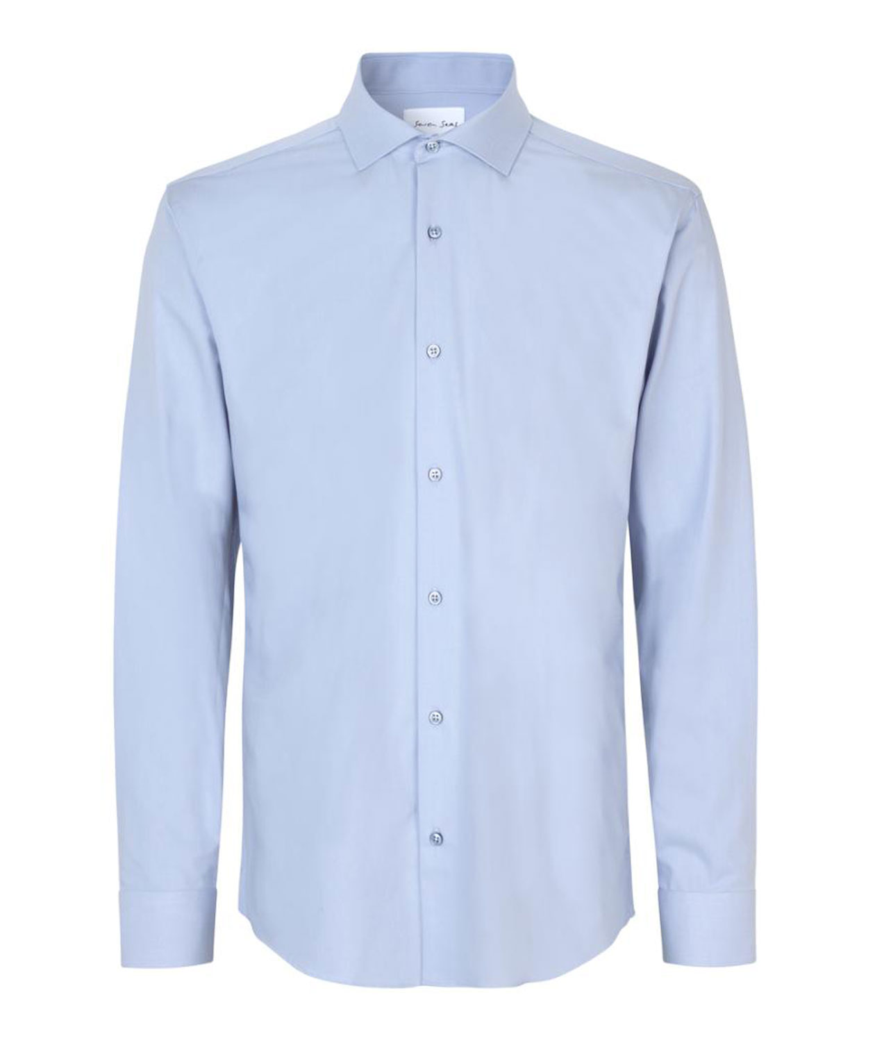 Seven Seas hybrid Modern fit shirt, Light Blue