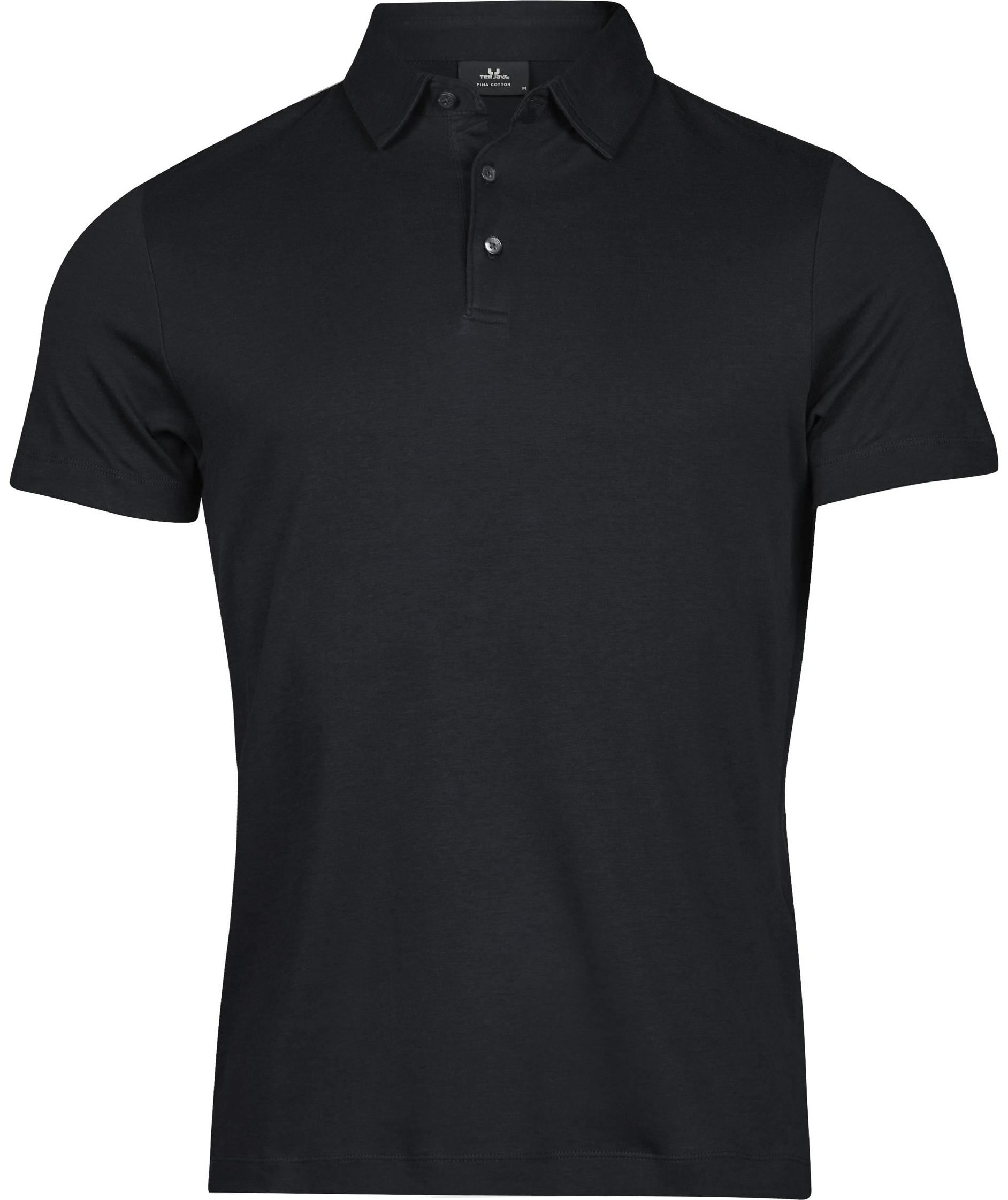 Tee Jays Pima polo shirt, Black