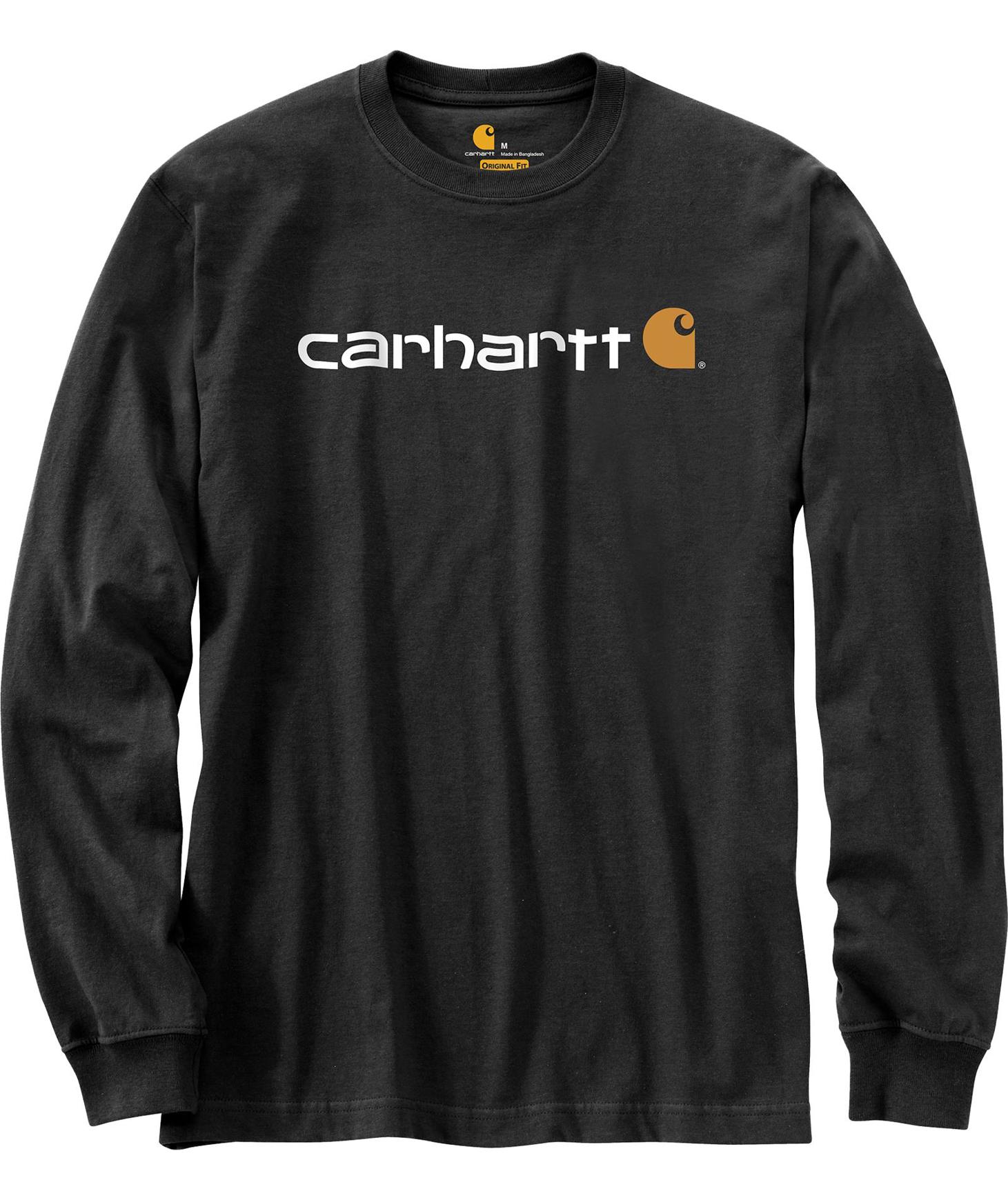 Carhartt l&aring;ng&auml;rmad T-shirt, Black