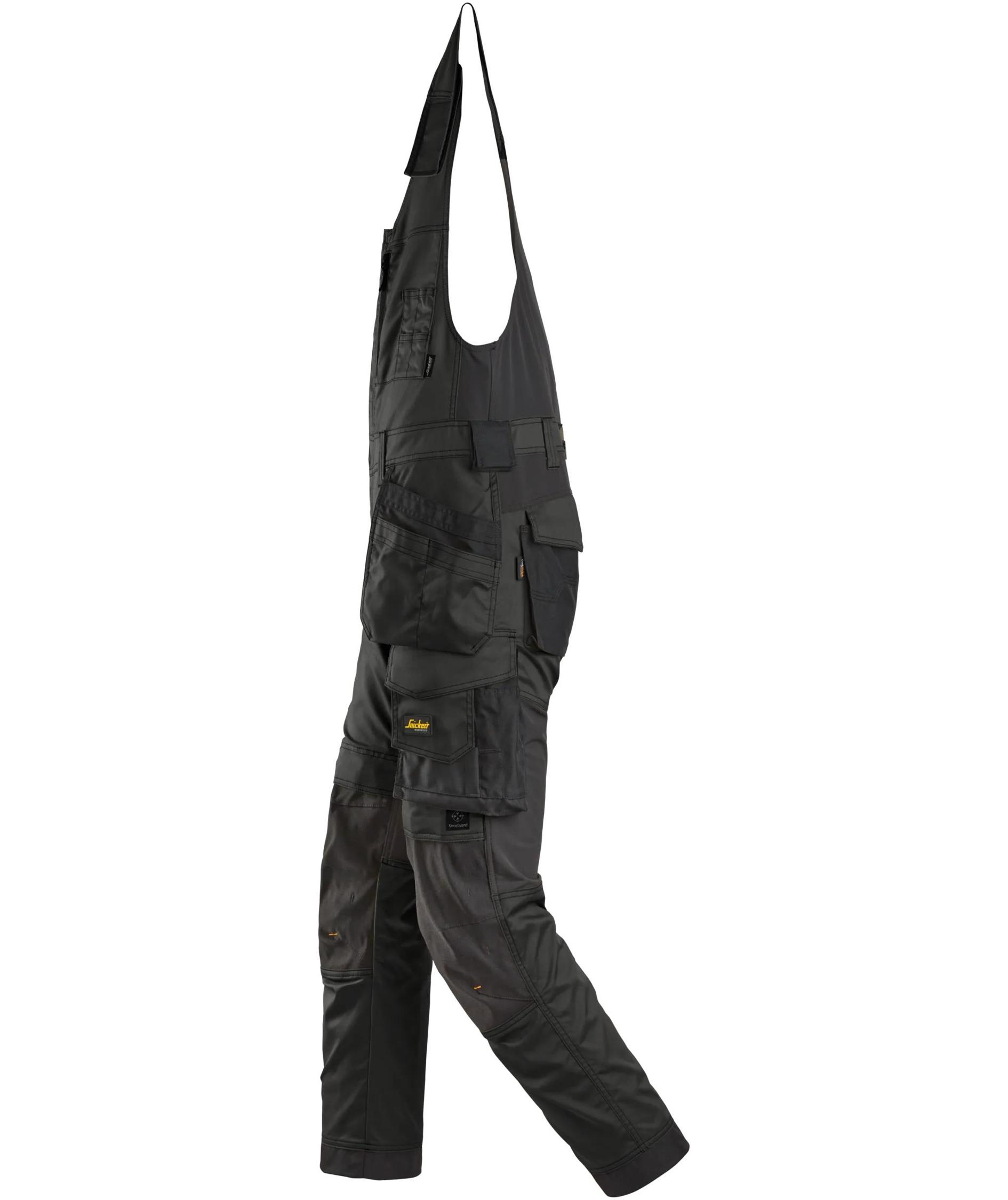 Snickers AllroundWork craftsman one-piece trousers 6012, Black/Black, large image number 3