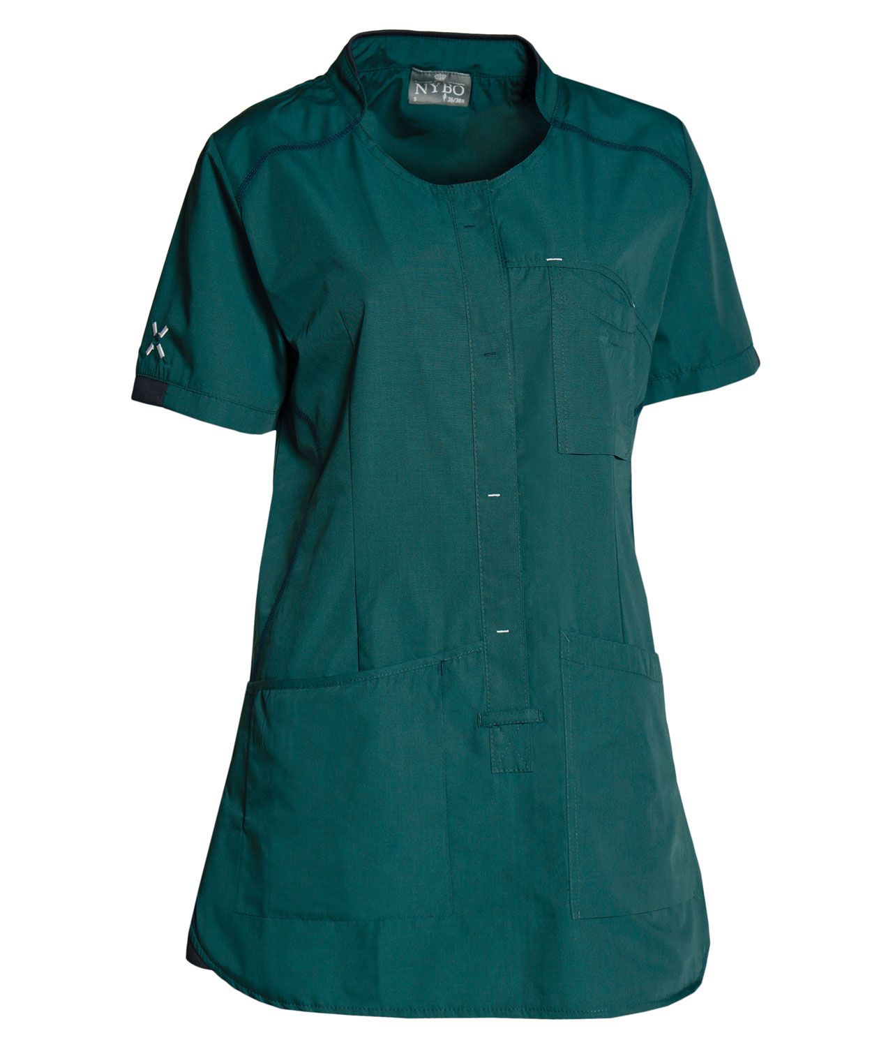 Nybo Workwear Sporty dame tunika, M&oslash;rkegr&oslash;nn, M&oslash;rkegr&oslash;nn, swatch