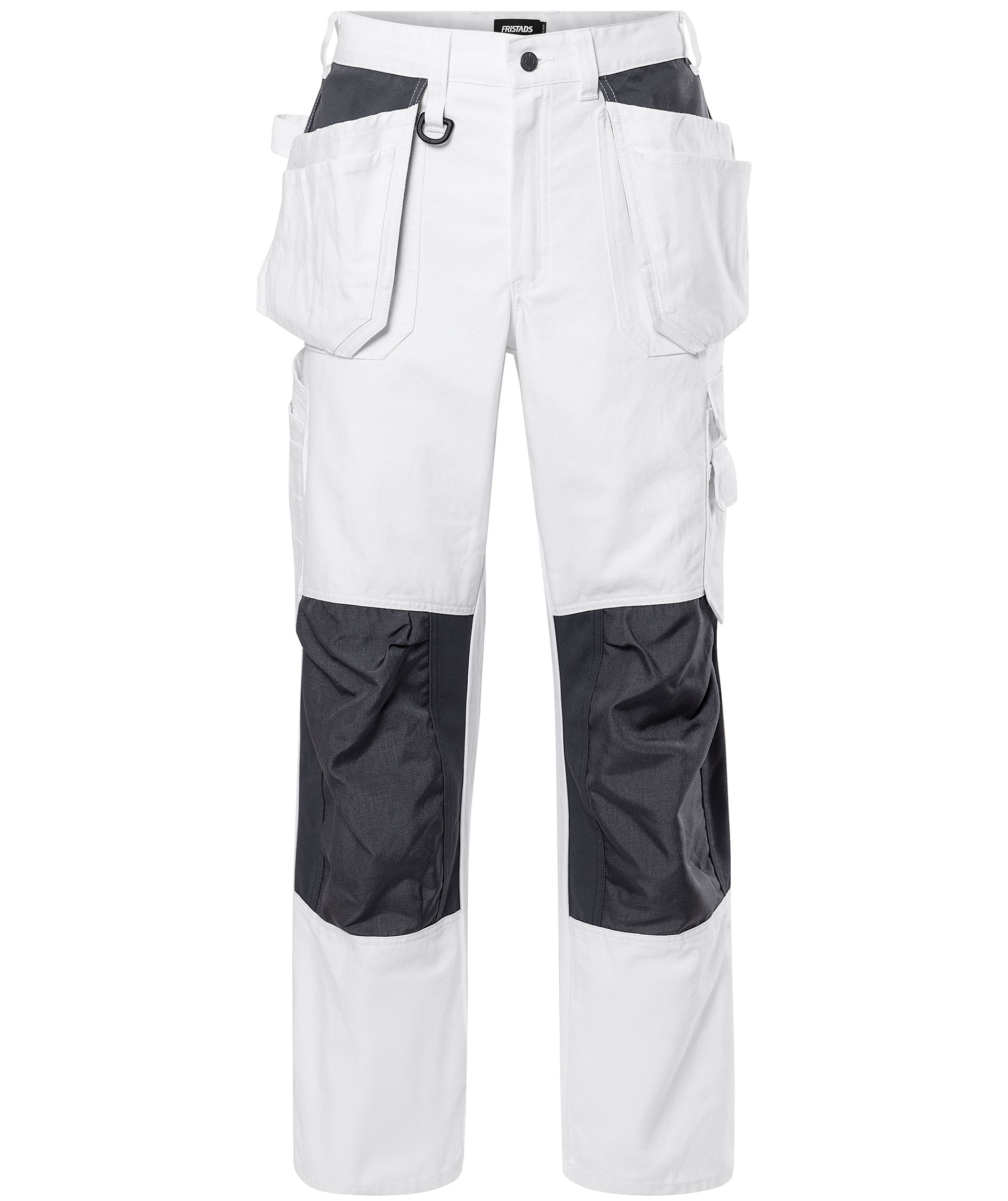 Fristads Craftsmen's trousers 258 BM, White, large image number 0