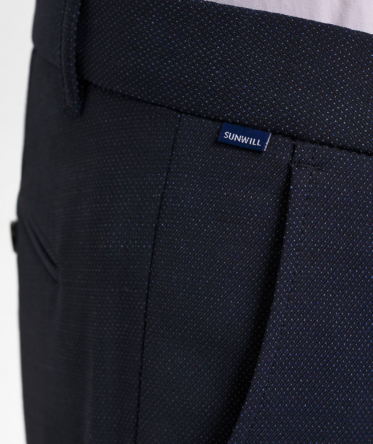 Sunwill Bistretch Fitted ull byxa, Navy, large image number 5