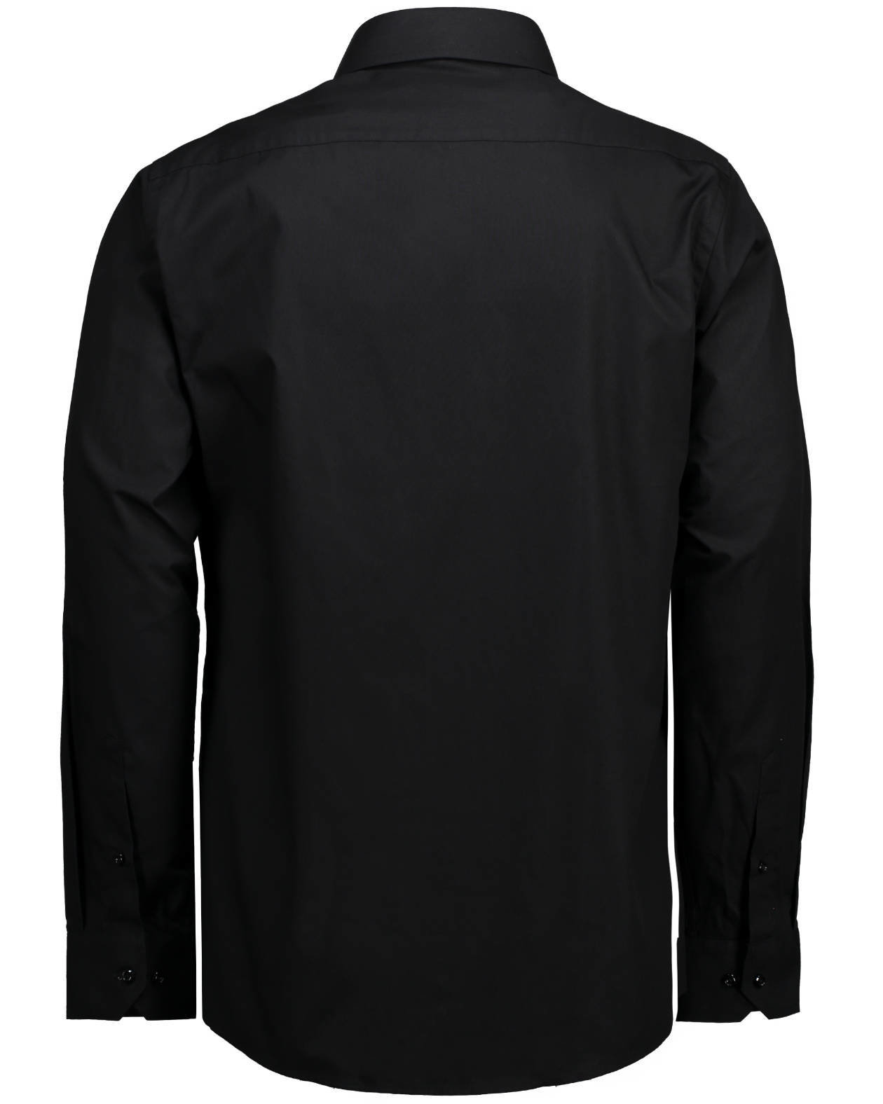 Seven Seas modern fit Poplin skjorte, Svart