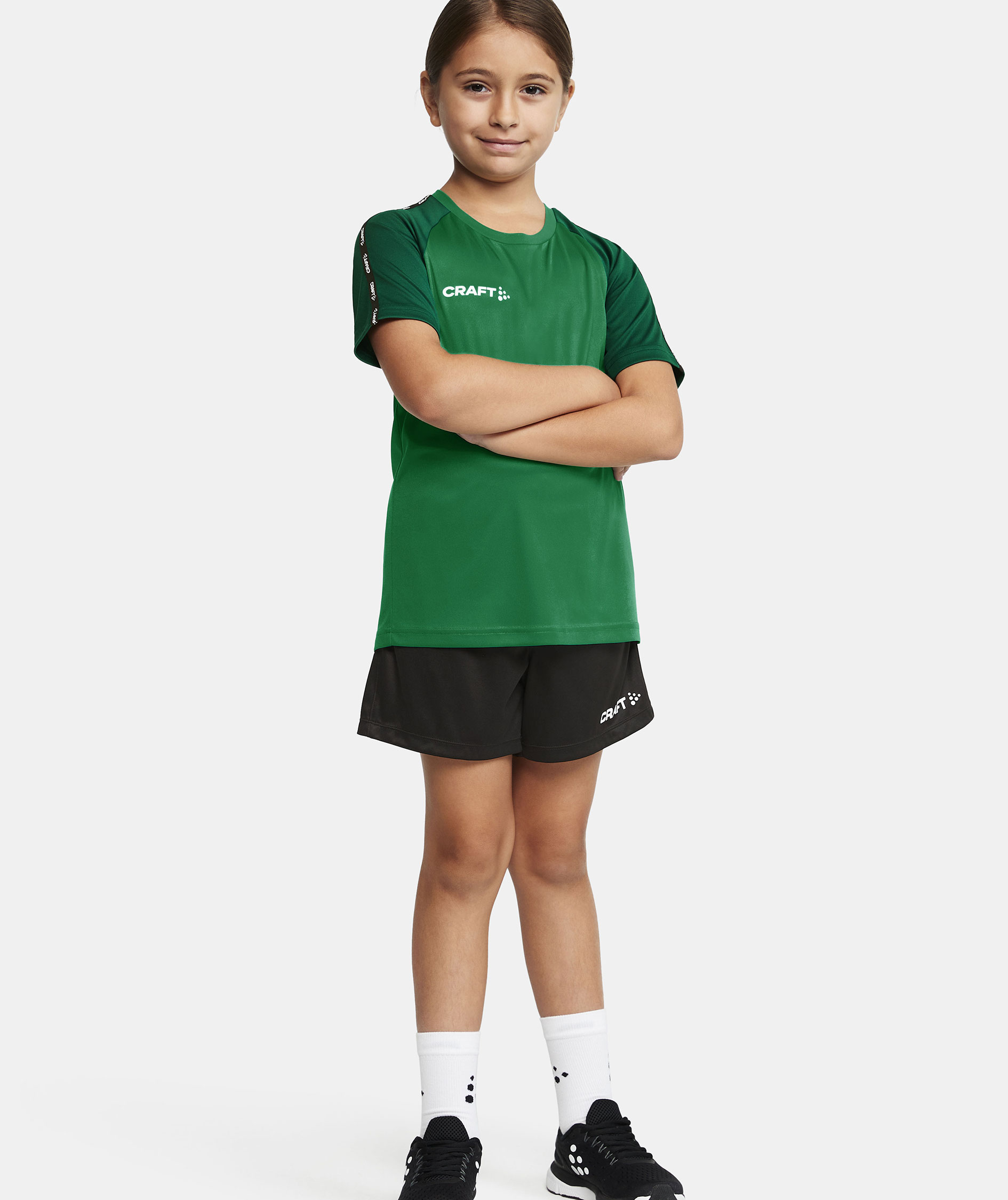 Craft Squad 2.0 Contrast T-shirt til b&oslash;rn, Team Green-Ivy, large image number 1