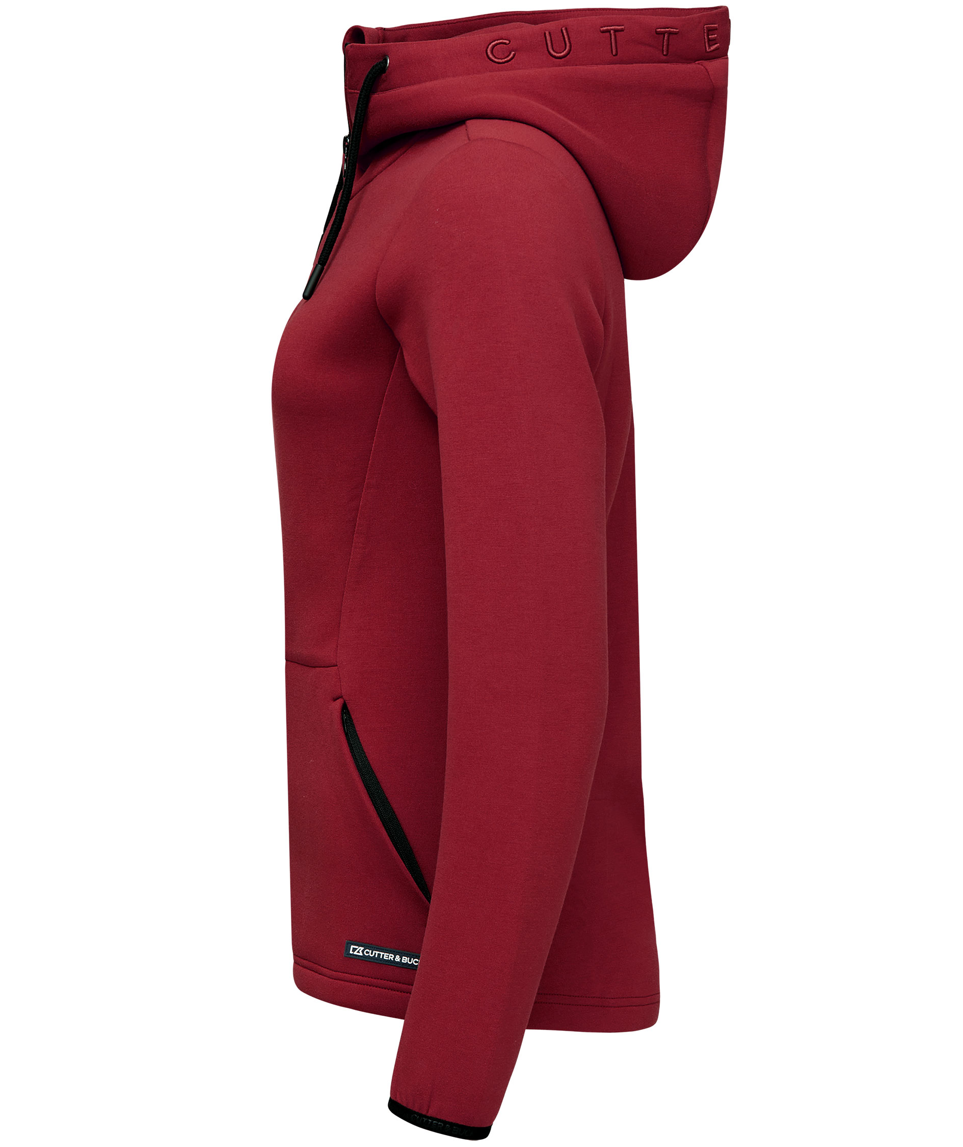 Cutter & Buck Pemberton Hood Zip dam, Vinr&ouml;d, large image number 3