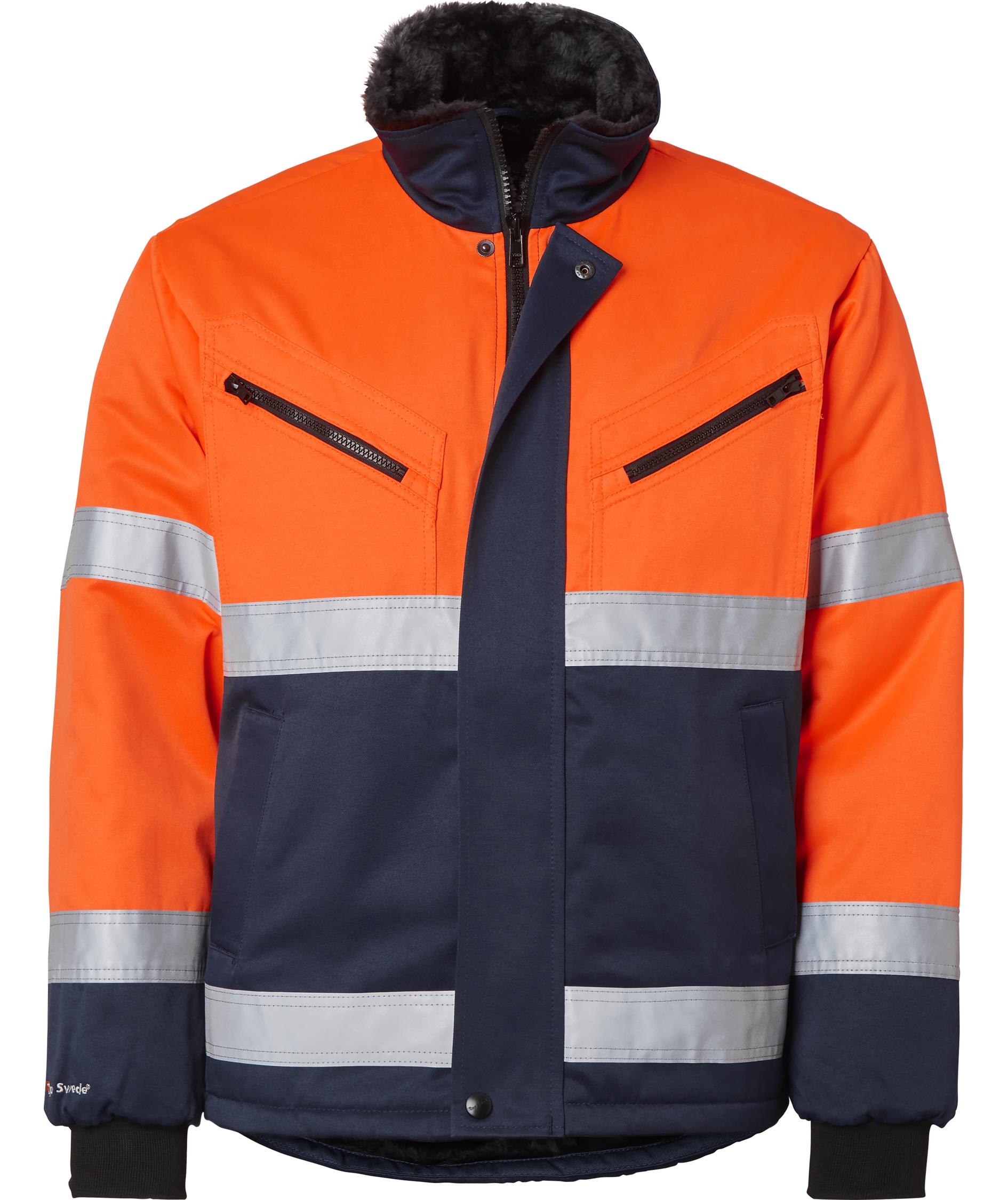 Top Swede vinterjacka 5616, Varsel Orange/Navy