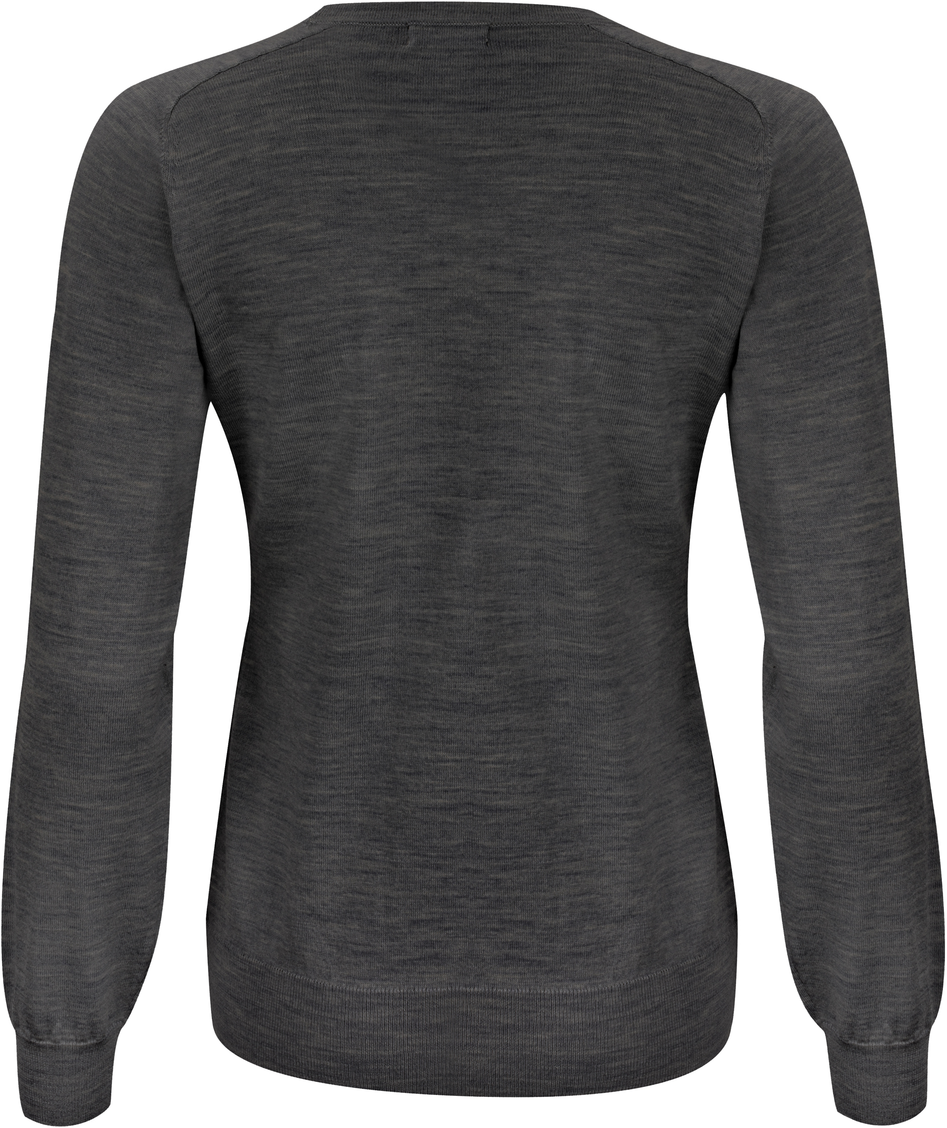 J. Harvest & Frost dame strikket genser med merinoull, Dark Grey Melange