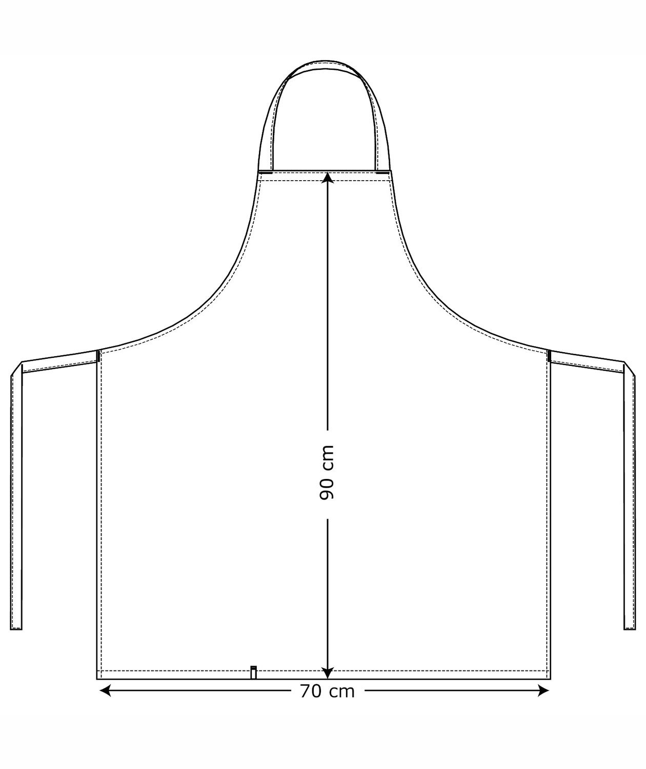 Kentaur brystlommeforkle, Hvit, Hvit, large image number 1