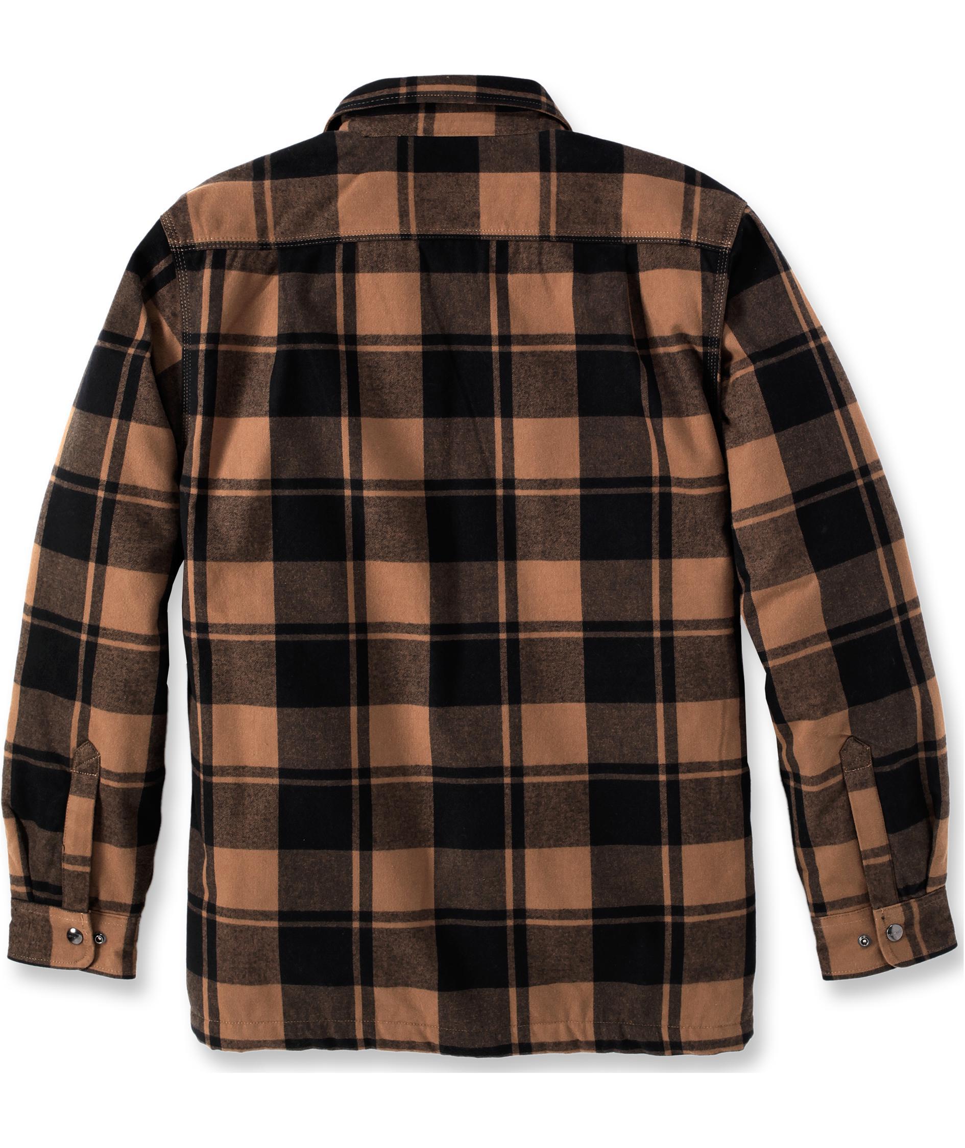 Carhartt foret flannel skjortejakke, Carhartt Brown, large image number 2