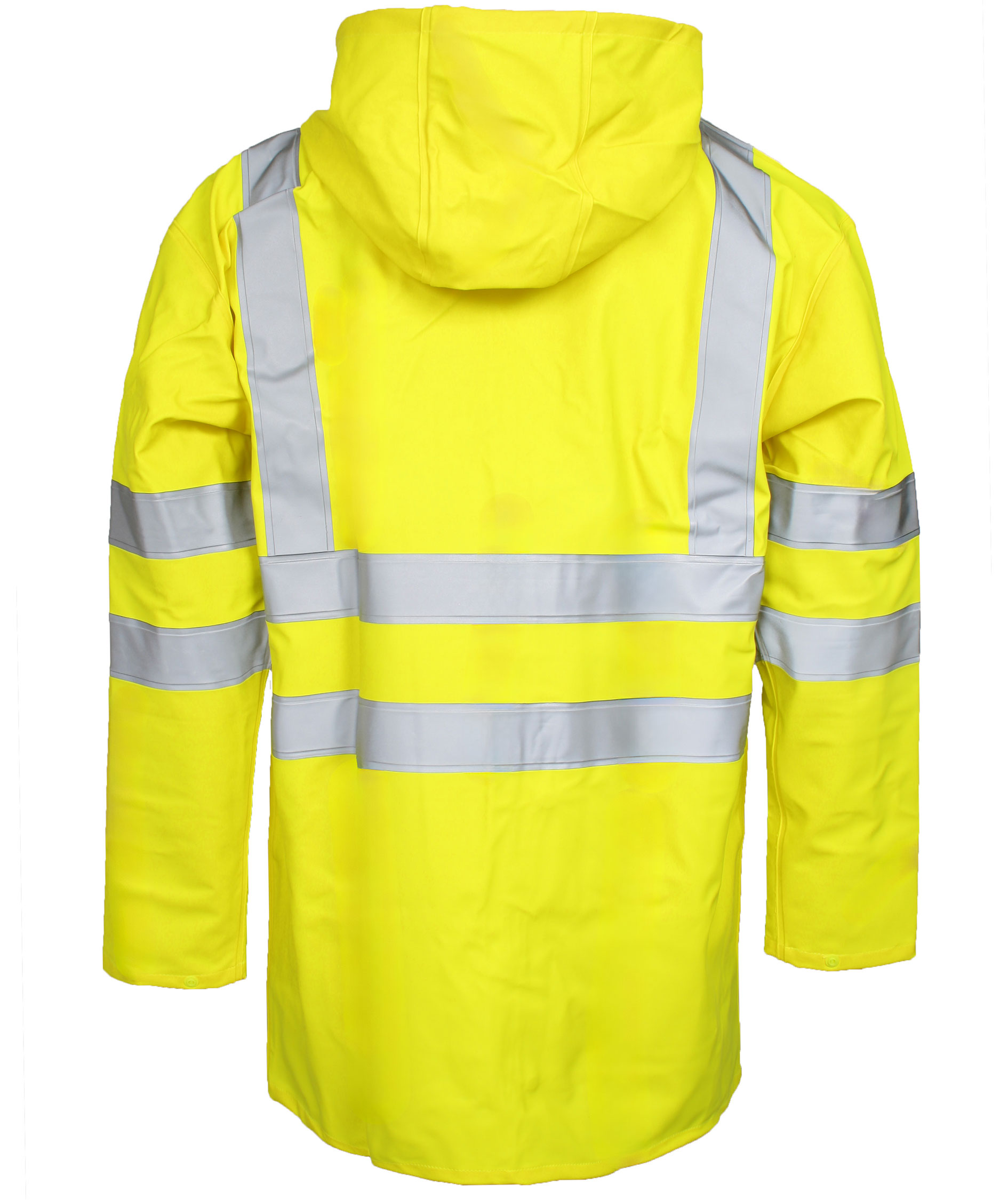Lyngs&oslash;e PU/PVC regnjakke, Hi-Vis&nbsp;Gul, large image number 2