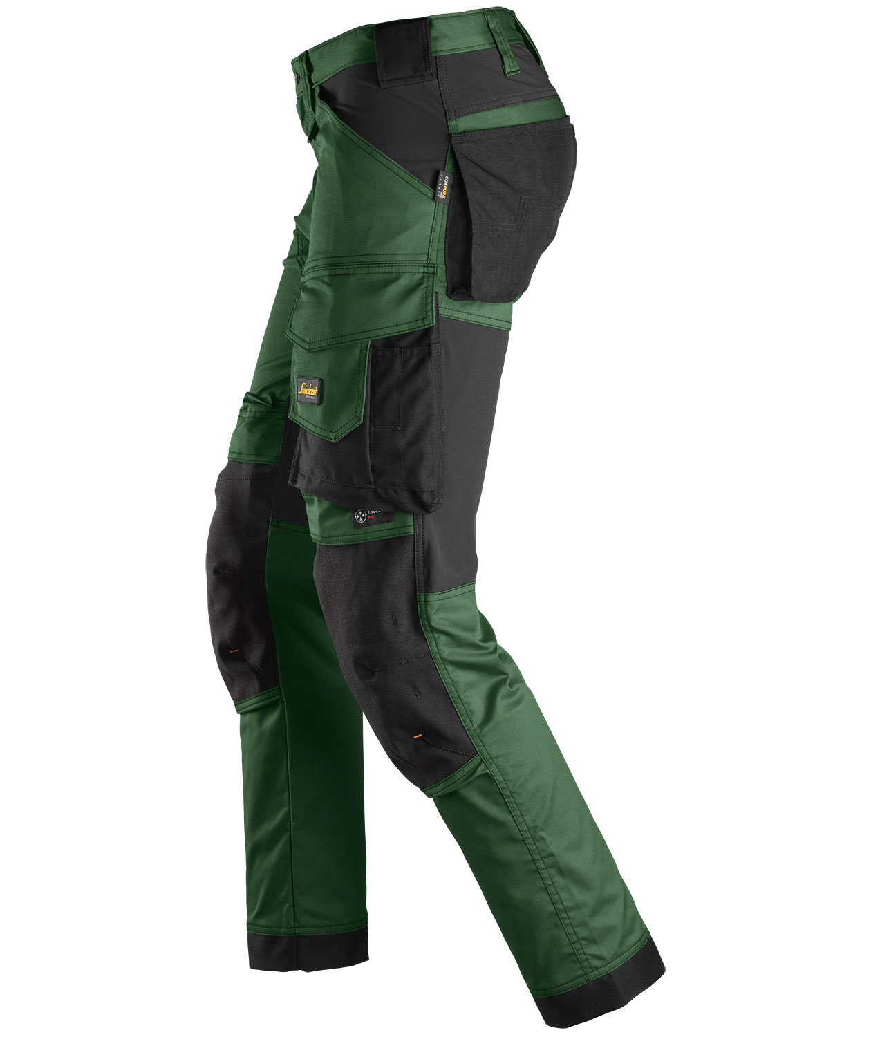 Snickers AllroundWork arbeidsbukse 6341, Skog gr&oslash;nn/svart, large image number 2