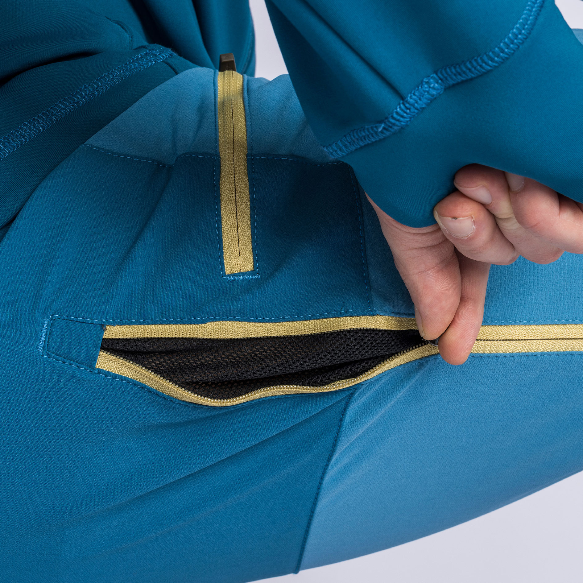 Pinewood&nbsp;Abisko Light bukser, Azur Blue/Dark Azur Blue, large image number 5