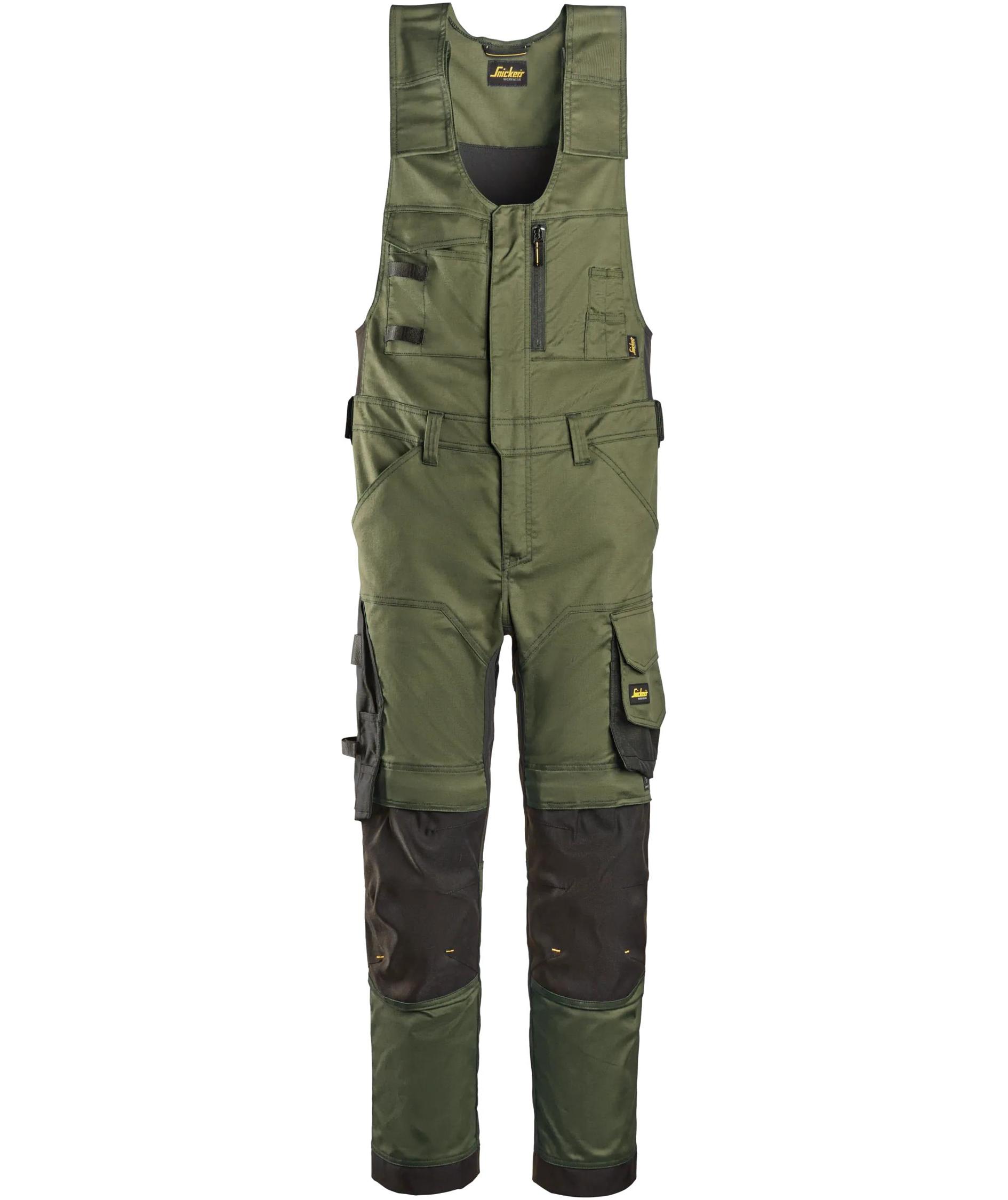 Snickers AllroundWork v&auml;stbyxa 6023, Khaki Green/Black, Khaki Green/Black, swatch