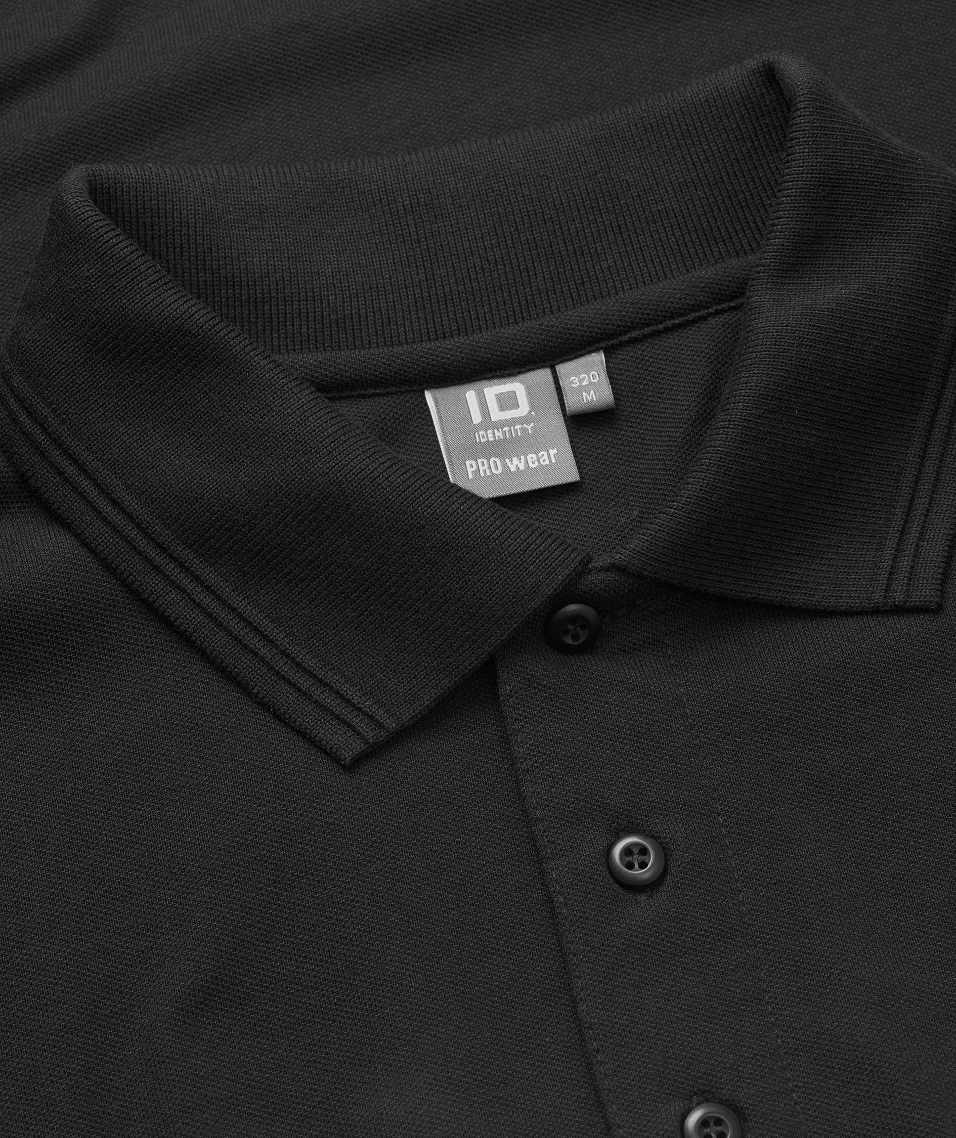 ID PRO Wear Polo T-skjorte med brystlomme, Svart, large image number 3