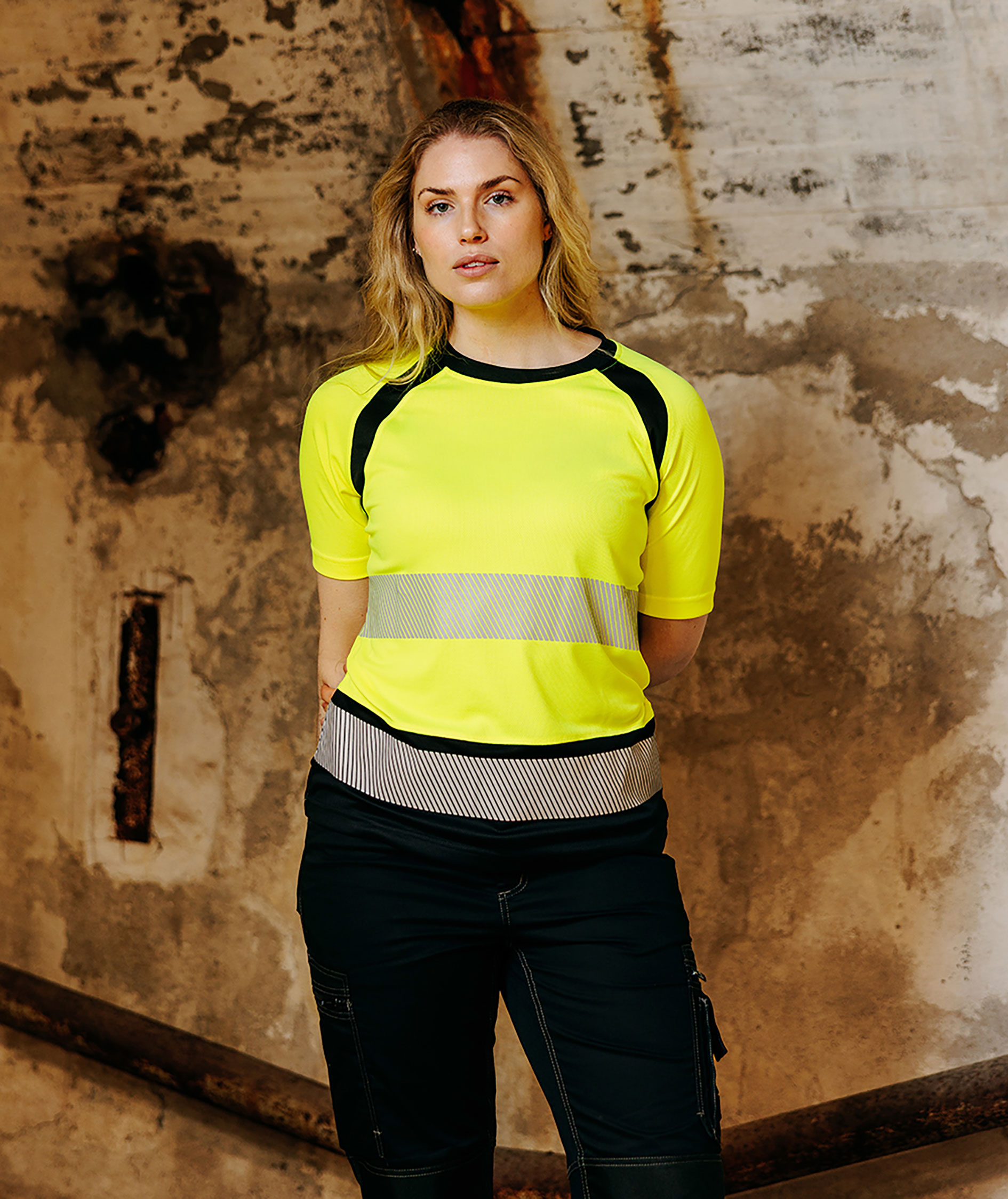 YOU Frontline women's T-shirt, Safety yellow, large image number 1