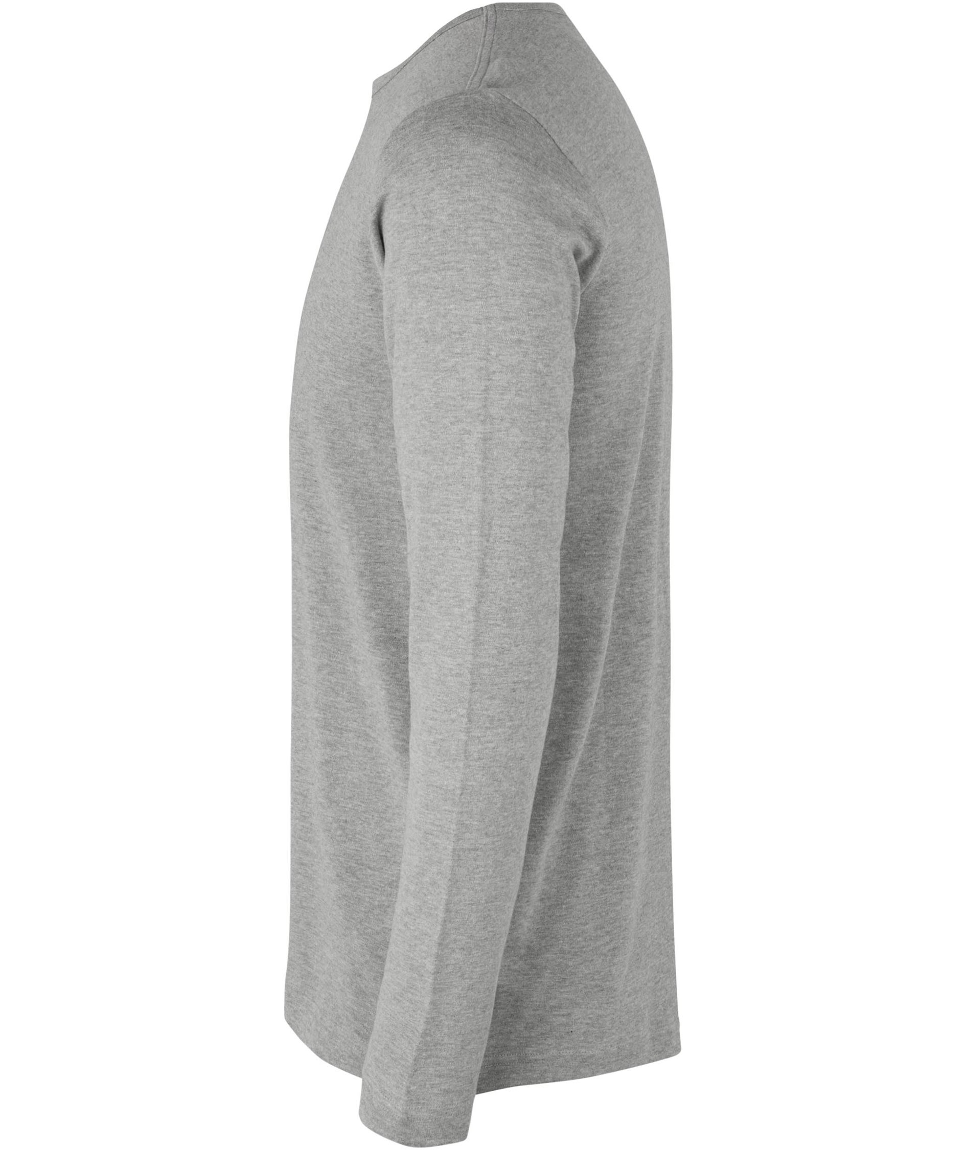 ID Interlock lang&aelig;rmet T-shirt, Gr&aring;&nbsp;Melange, large image number 4