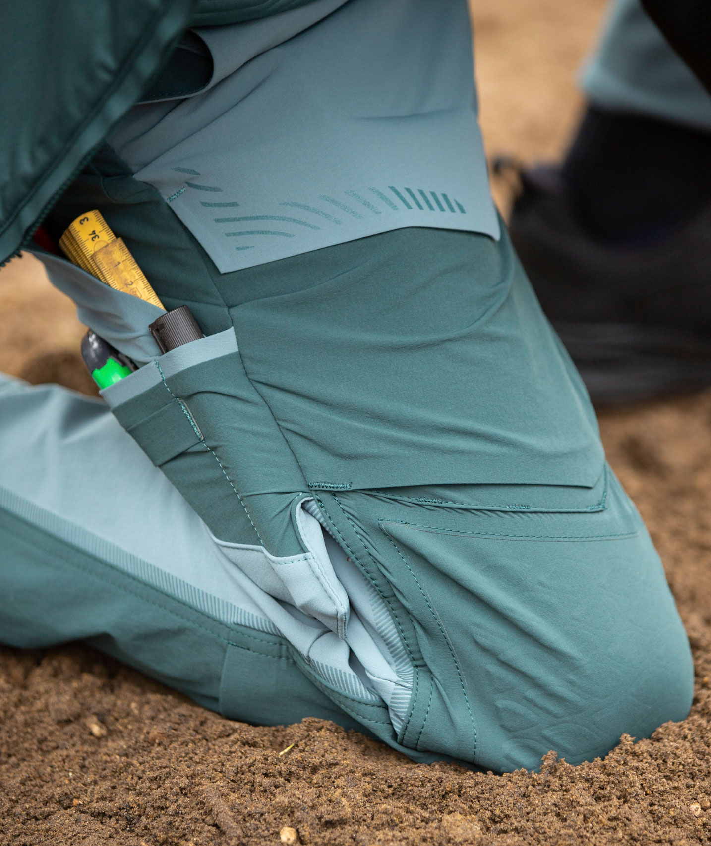 Mascot Customized arbejdsbukser full stretch, Lys skovgr&oslash;n/Skovgr&oslash;n, large image number 5