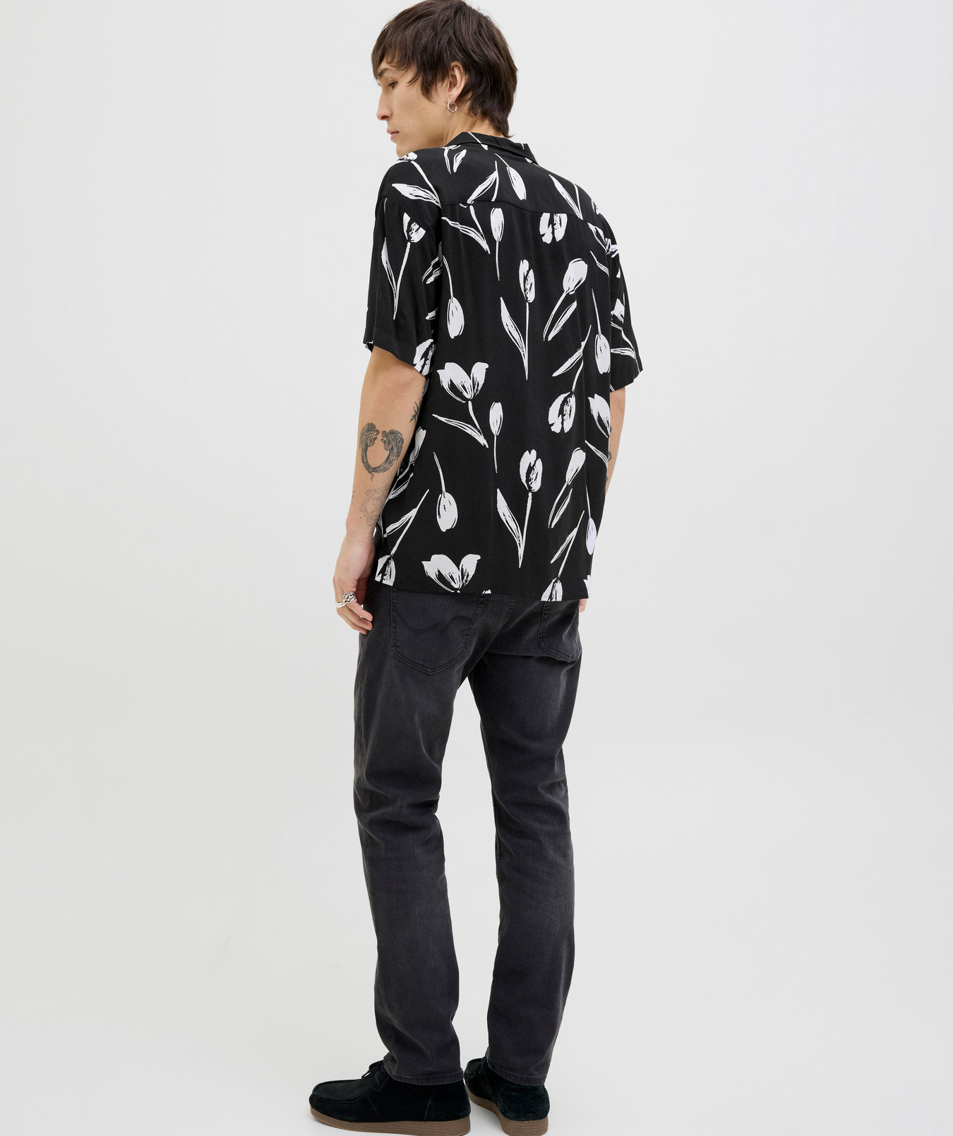 Jack & Jones JJEJEFF CHARGE RESORT kort&aelig;rmet skjorte, Sort, large image number 2