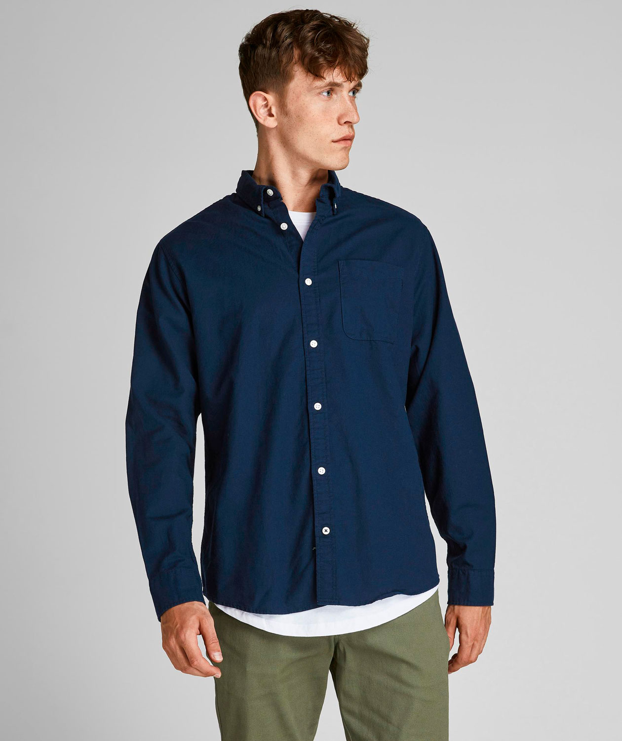 Jack & Jones JJEOXFORD Slim fit skjorta, Navy Blazer