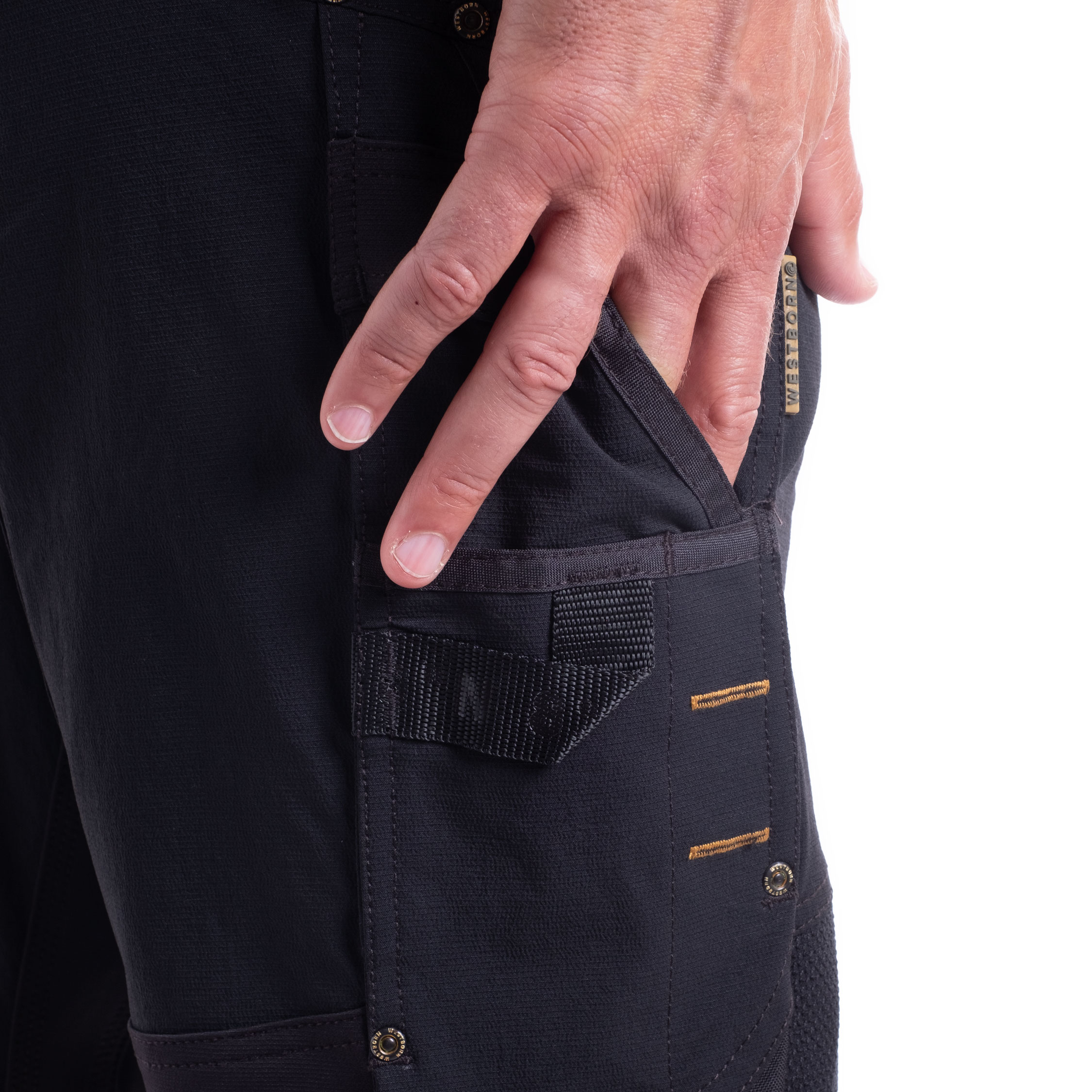 Westborn Arbeitshose full stretch, Black, large image number 10