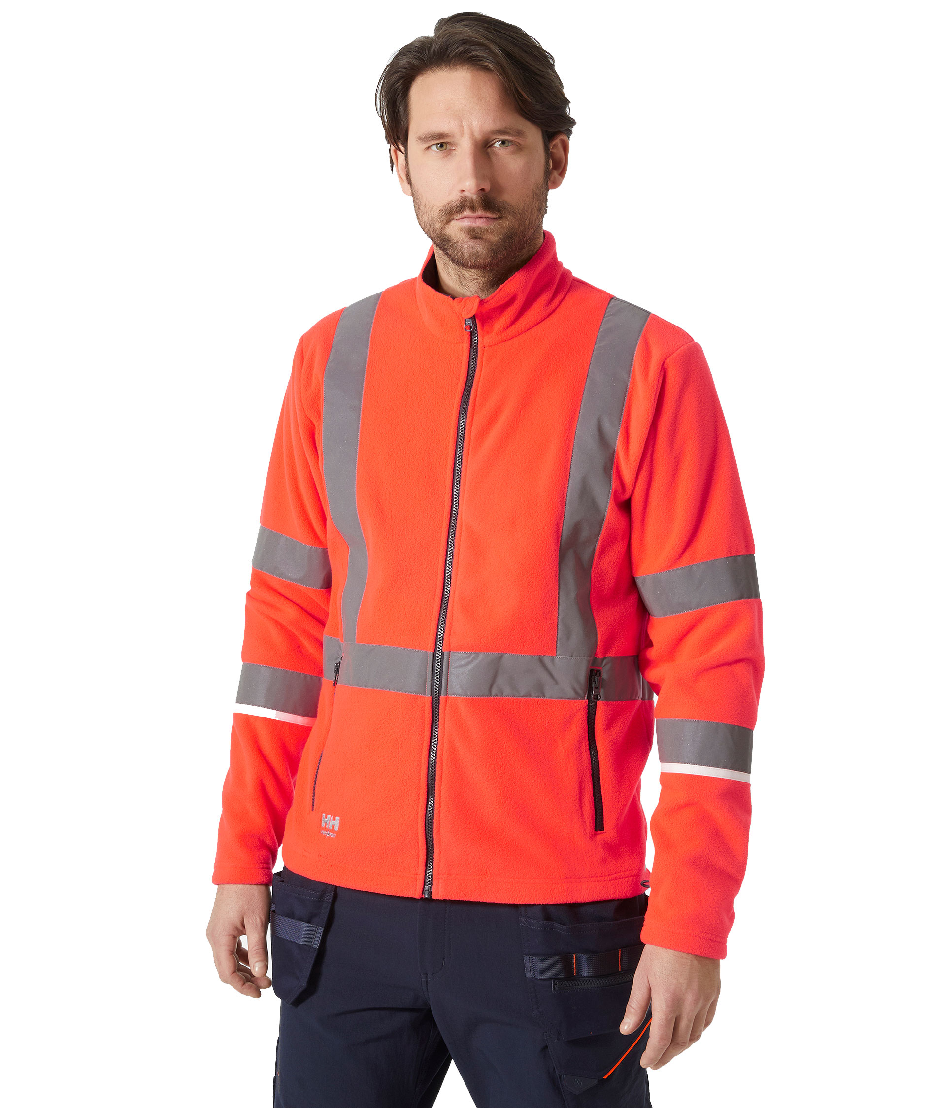 Helly Hansen UC-ME fleecejakke, Hi-Vis R&oslash;d